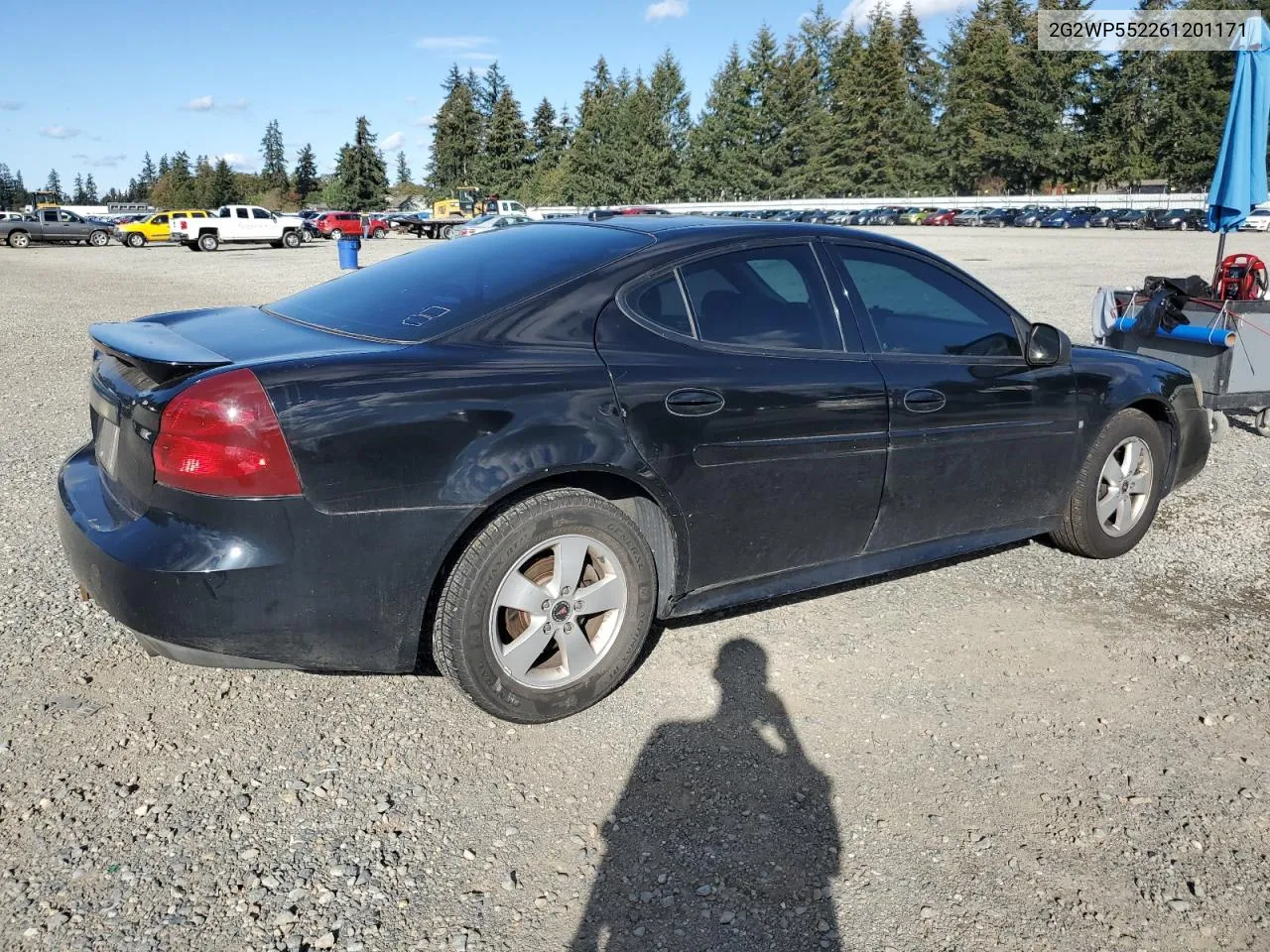 2006 Pontiac Grand Prix VIN: 2G2WP552261201171 Lot: 75550884