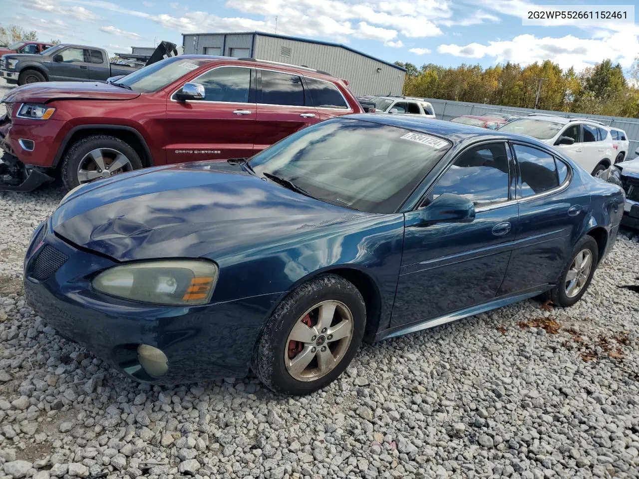 2006 Pontiac Grand Prix VIN: 2G2WP552661152461 Lot: 76341724