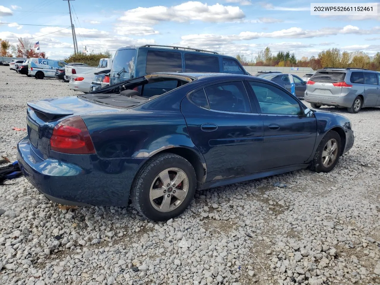 2006 Pontiac Grand Prix VIN: 2G2WP552661152461 Lot: 76341724