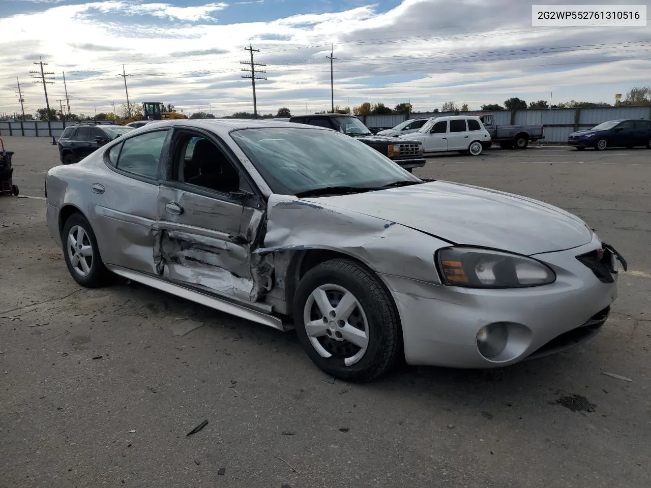 2006 Pontiac Grand Prix VIN: 2G2WP552761310516 Lot: 78493264