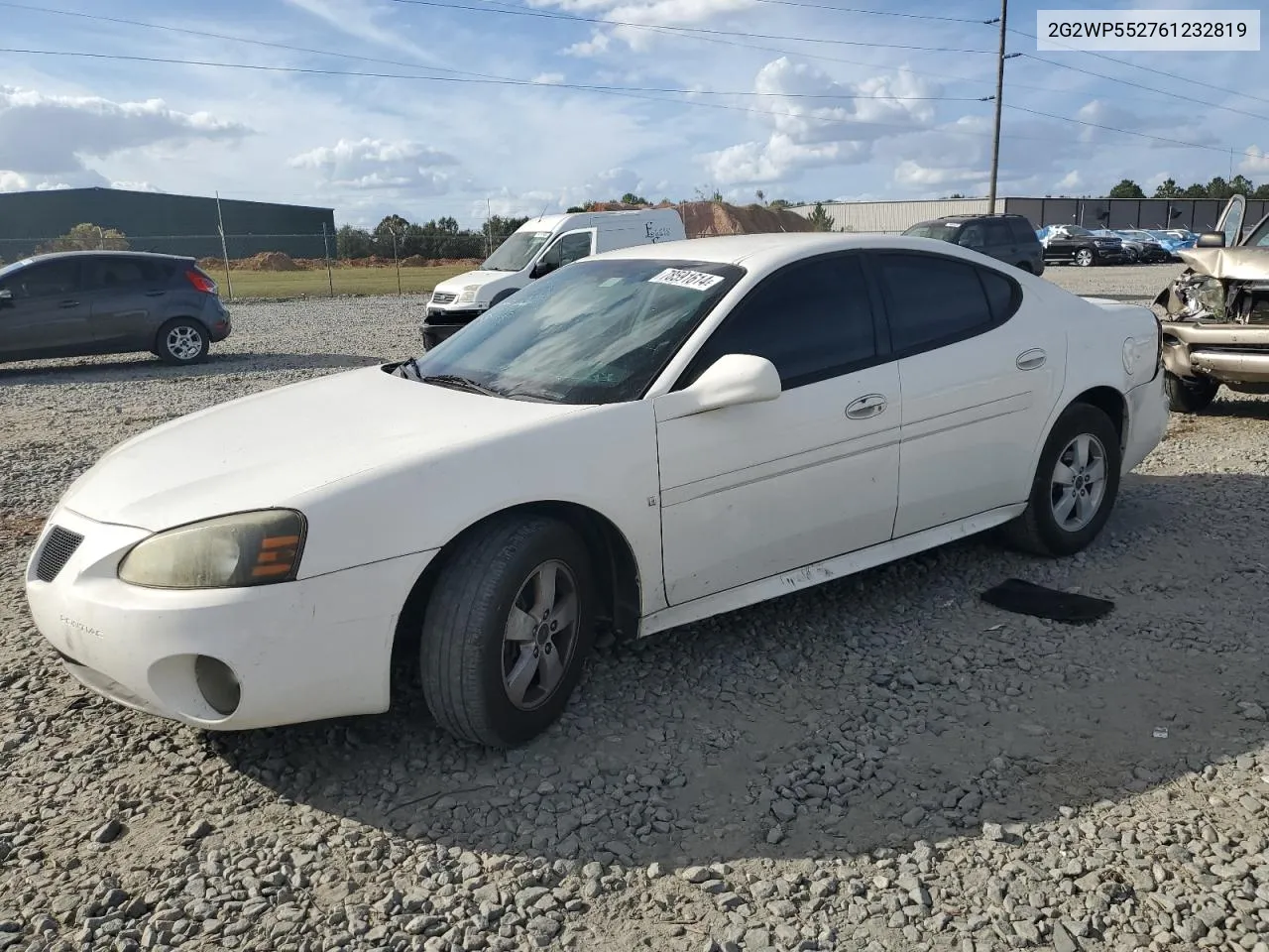 2006 Pontiac Grand Prix VIN: 2G2WP552761232819 Lot: 78591614