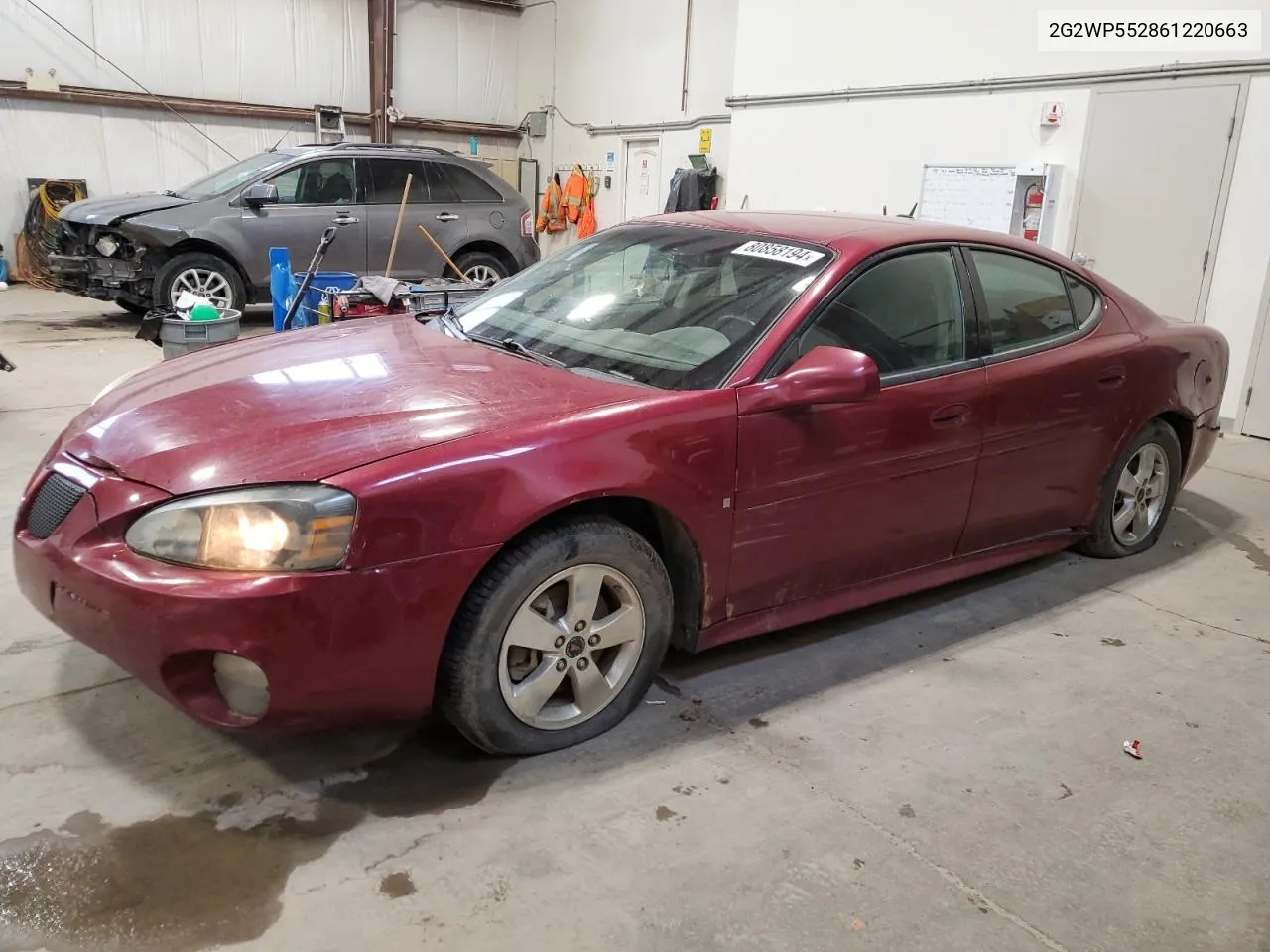 2006 Pontiac Grand Prix VIN: 2G2WP552861220663 Lot: 80858194