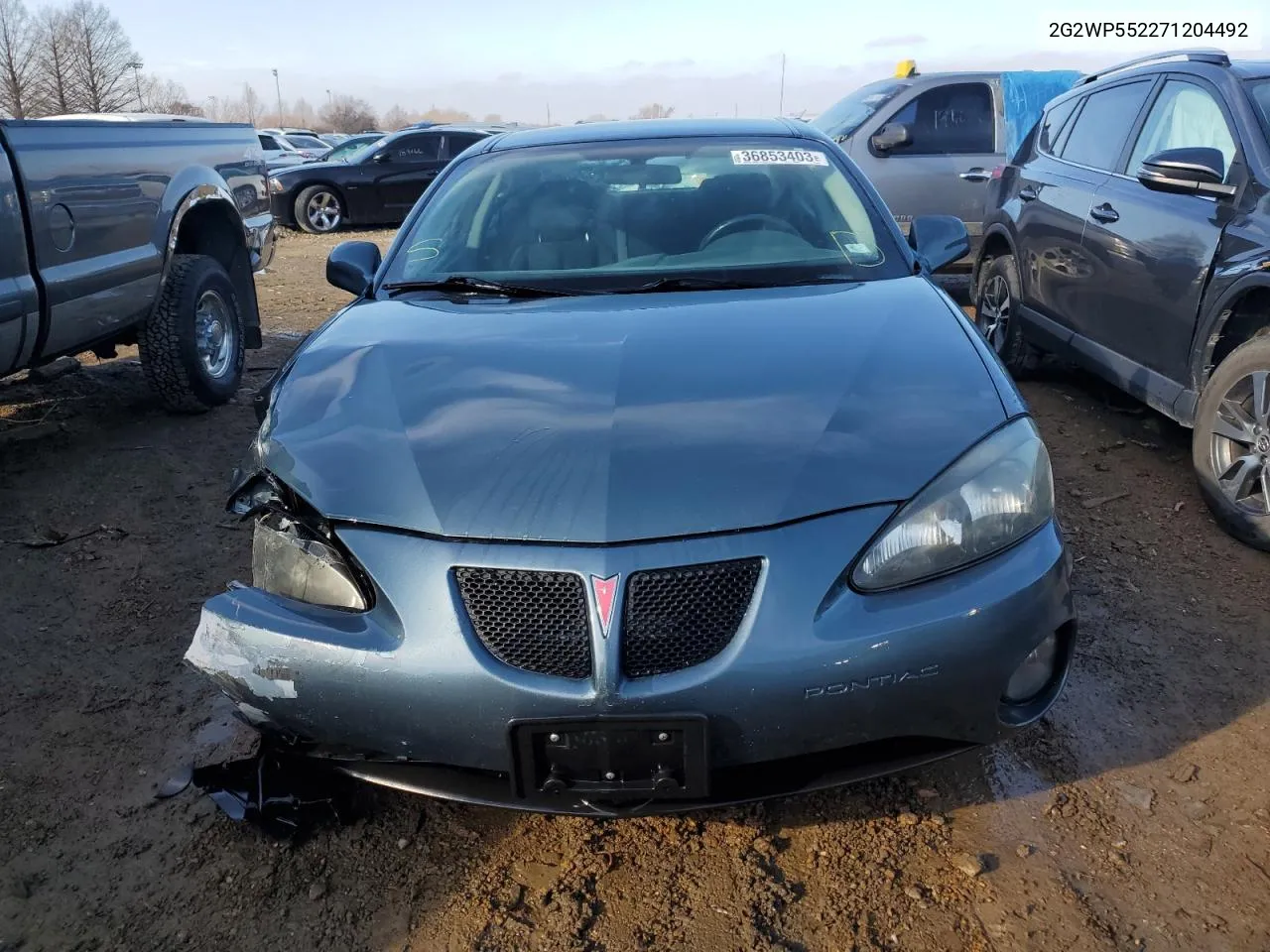 2007 Pontiac Grand Prix VIN: 2G2WP552271204492 Lot: 36853403