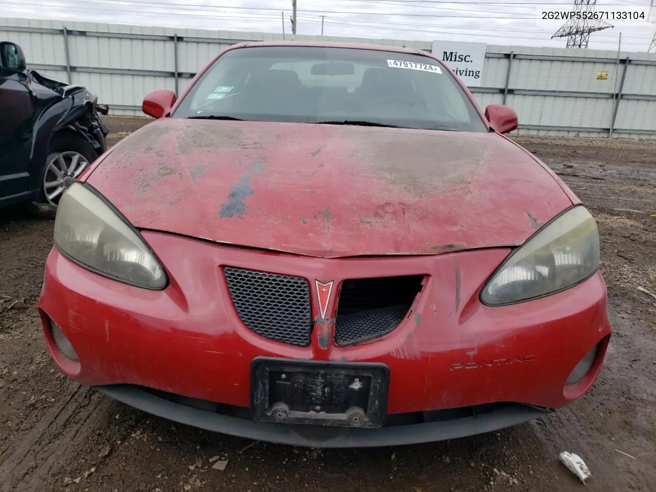 2007 Pontiac Grand Prix VIN: 2G2WP552671133104 Lot: 47917724