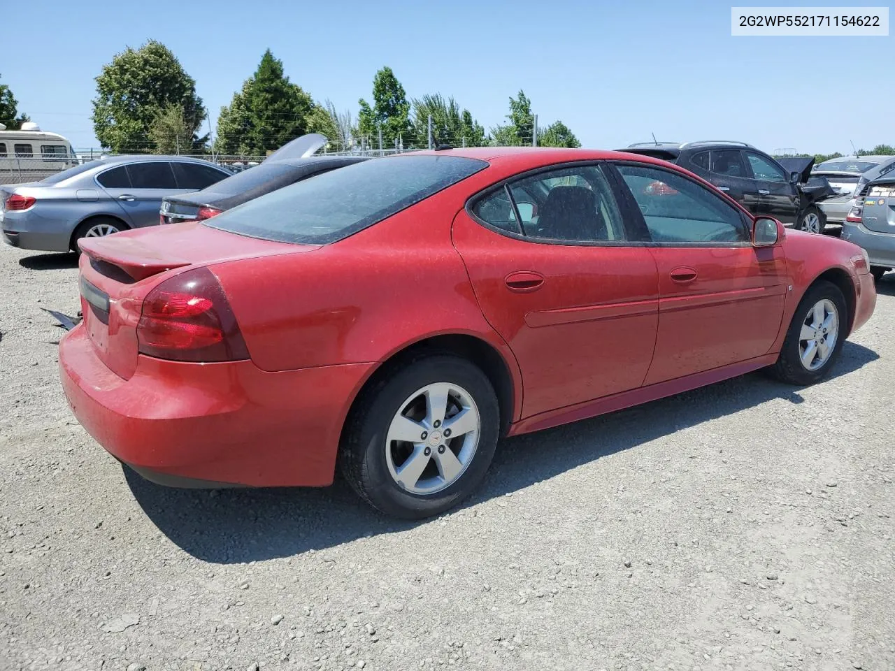 2007 Pontiac Grand Prix VIN: 2G2WP552171154622 Lot: 64056144