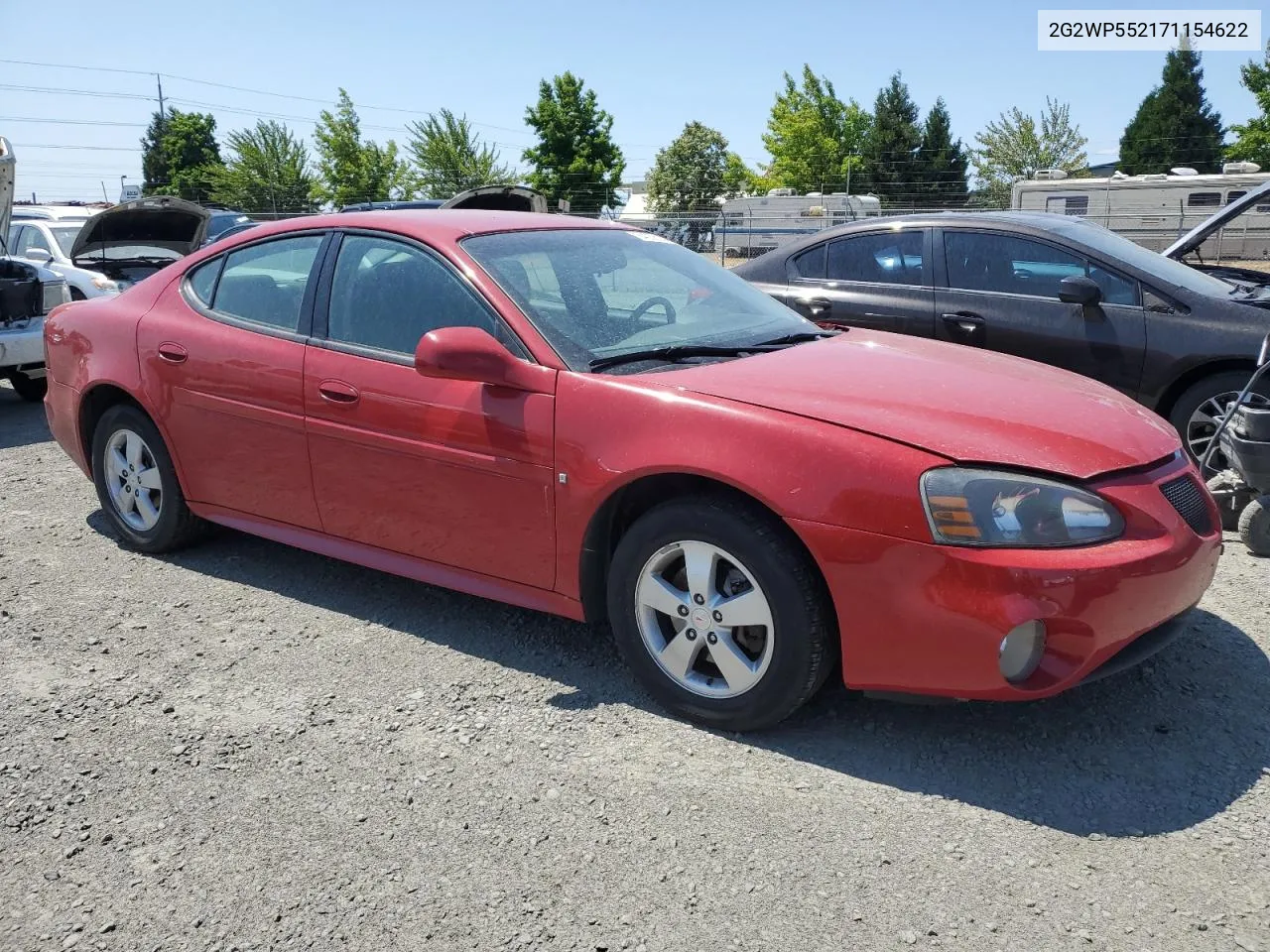 2007 Pontiac Grand Prix VIN: 2G2WP552171154622 Lot: 64056144