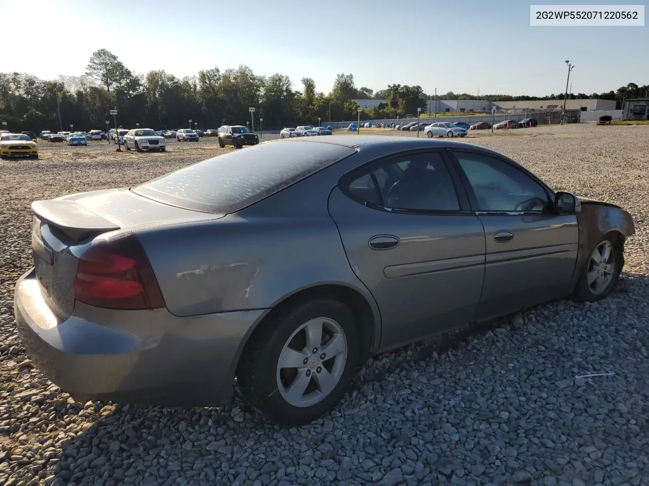 2007 Pontiac Grand Prix VIN: 2G2WP552071220562 Lot: 68869044