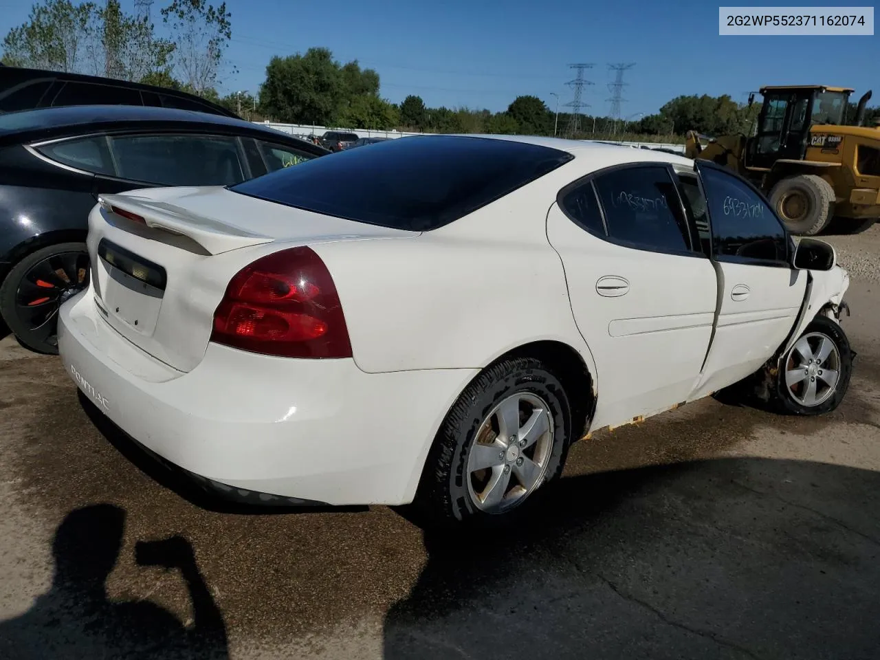 2007 Pontiac Grand Prix VIN: 2G2WP552371162074 Lot: 69331704