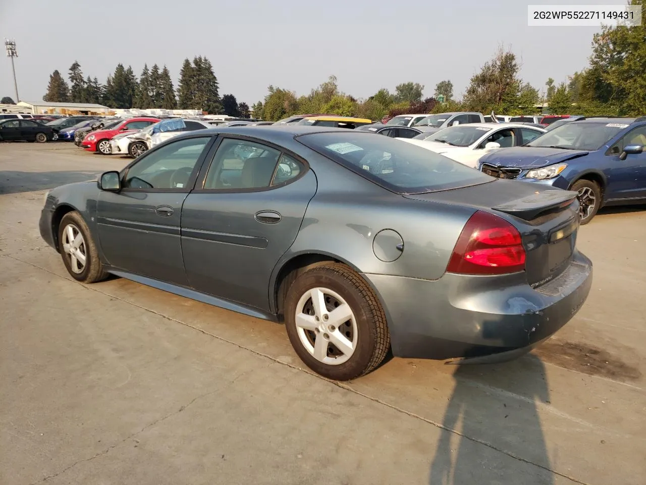 2007 Pontiac Grand Prix VIN: 2G2WP552271149431 Lot: 70247364