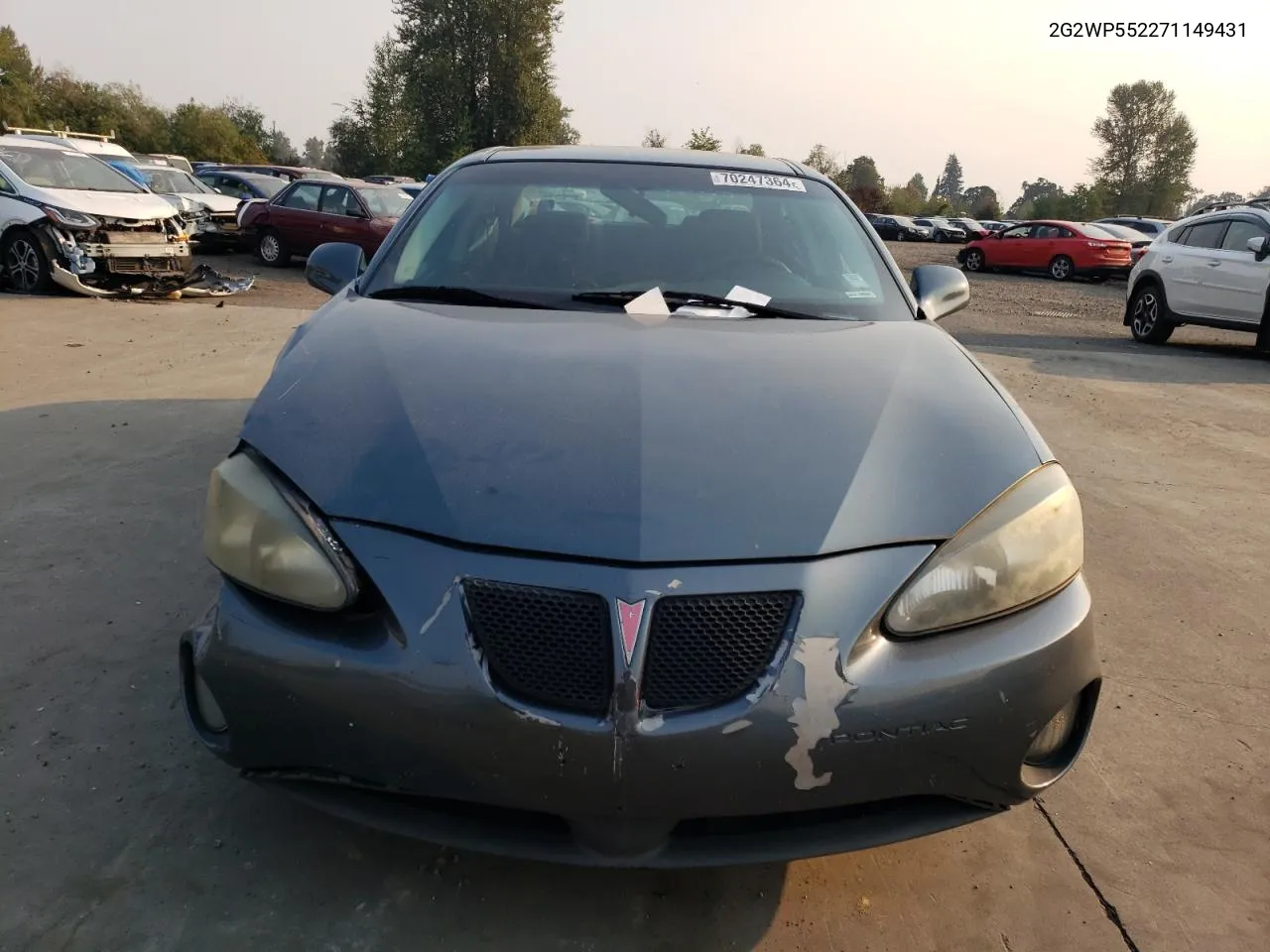 2007 Pontiac Grand Prix VIN: 2G2WP552271149431 Lot: 70247364