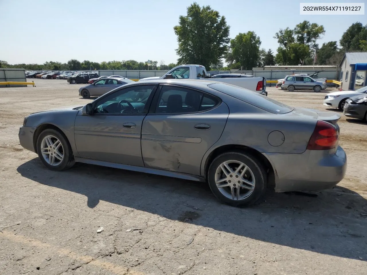 2007 Pontiac Grand Prix Gt VIN: 2G2WR554X71191227 Lot: 70891924