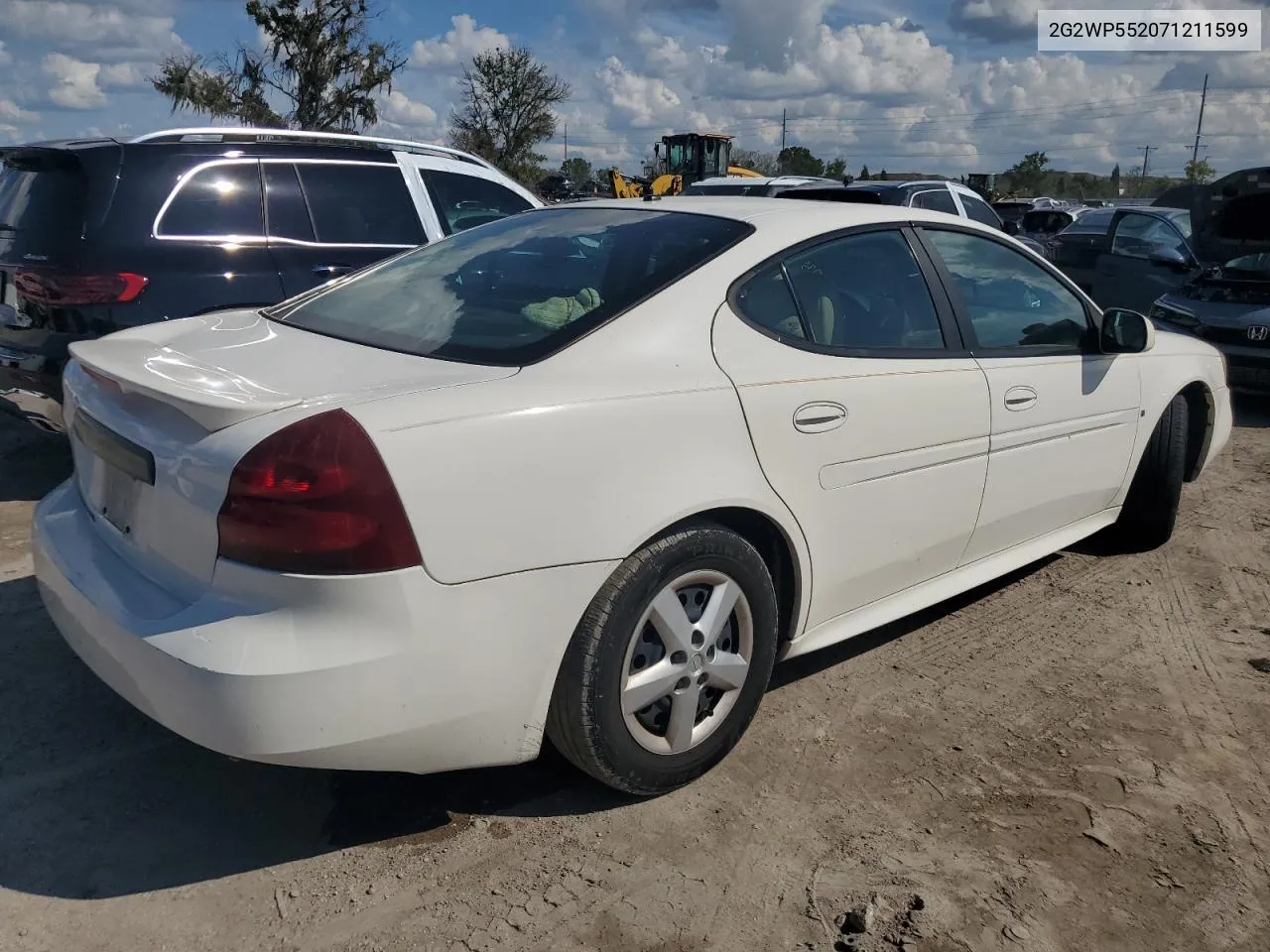 2007 Pontiac Grand Prix VIN: 2G2WP552071211599 Lot: 73887614