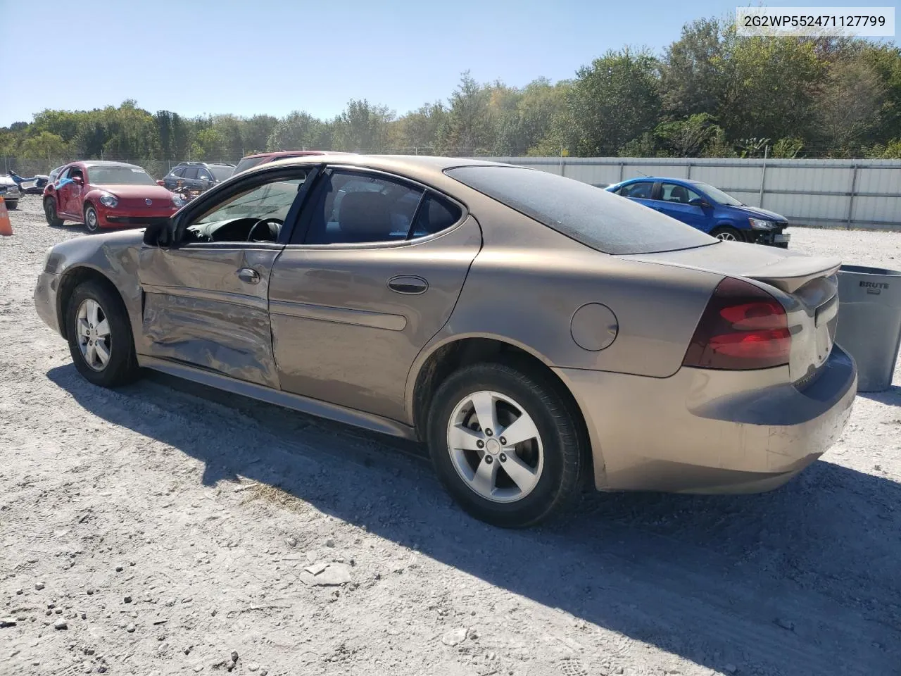 2007 Pontiac Grand Prix VIN: 2G2WP552471127799 Lot: 74099714