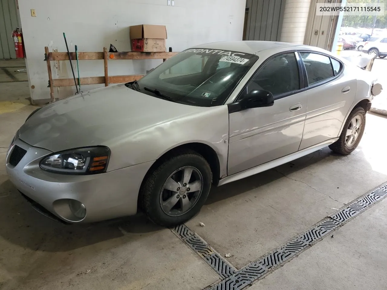 2007 Pontiac Grand Prix VIN: 2G2WP552171115545 Lot: 74594374