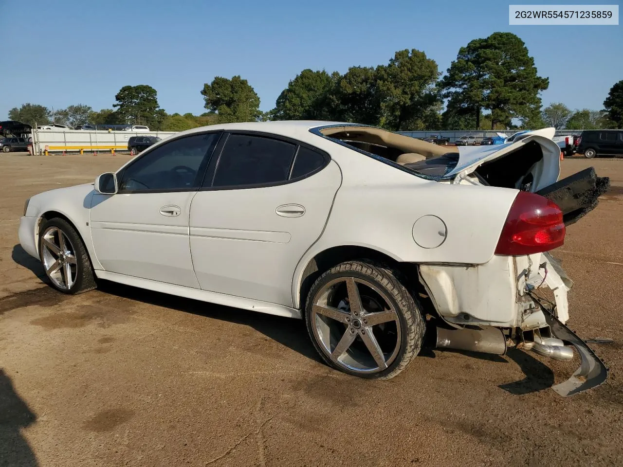 2007 Pontiac Grand Prix Gt VIN: 2G2WR554571235859 Lot: 74956184