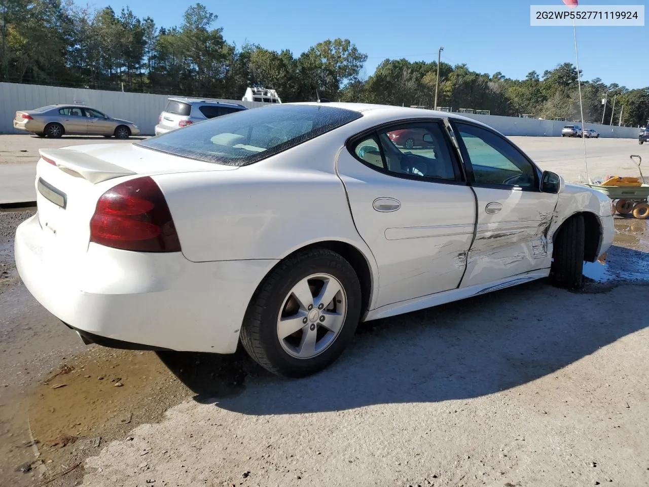 2007 Pontiac Grand Prix VIN: 2G2WP552771119924 Lot: 76120864