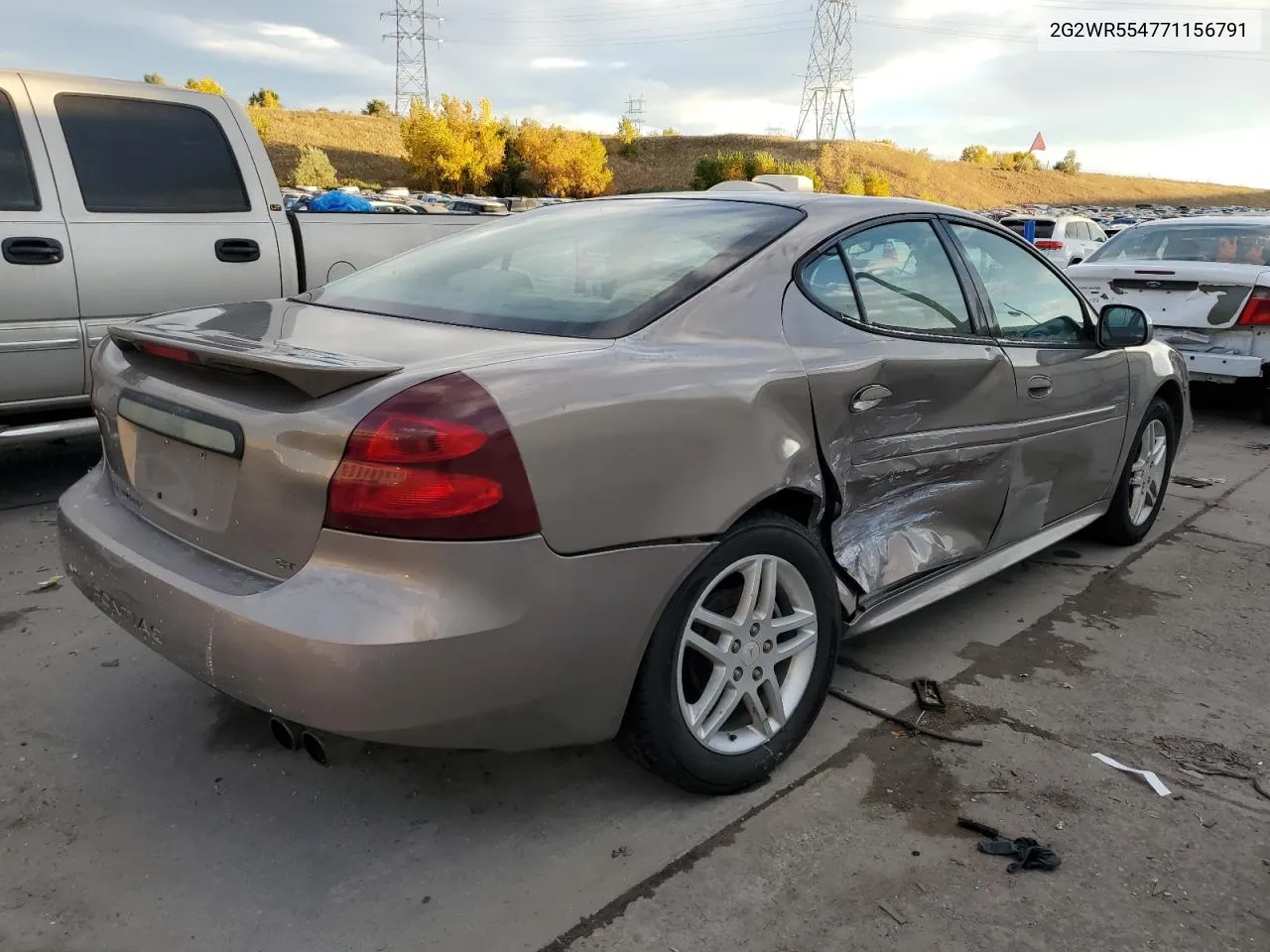 2007 Pontiac Grand Prix Gt VIN: 2G2WR554771156791 Lot: 76349134