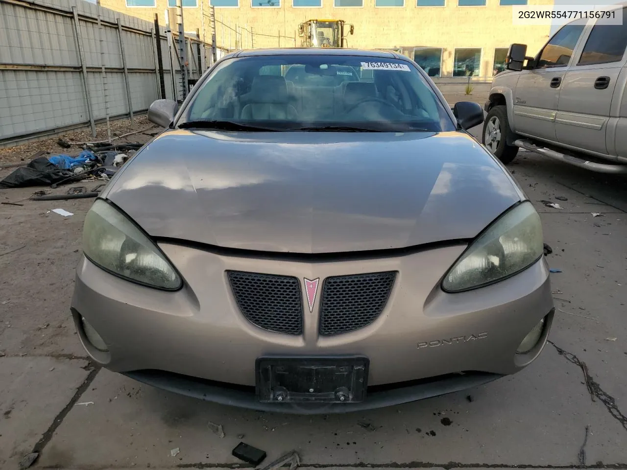 2007 Pontiac Grand Prix Gt VIN: 2G2WR554771156791 Lot: 76349134