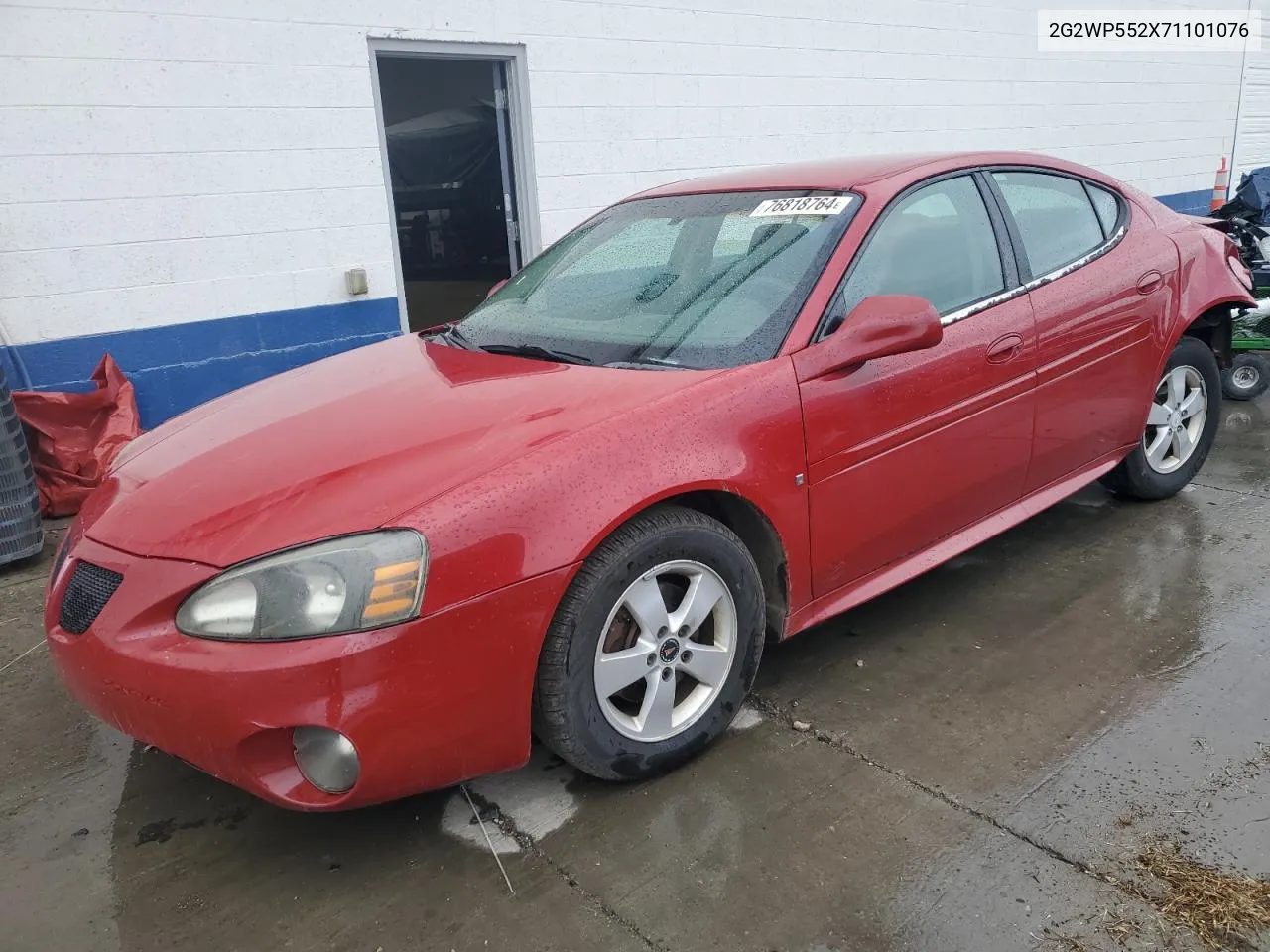 2007 Pontiac Grand Prix VIN: 2G2WP552X71101076 Lot: 76818764