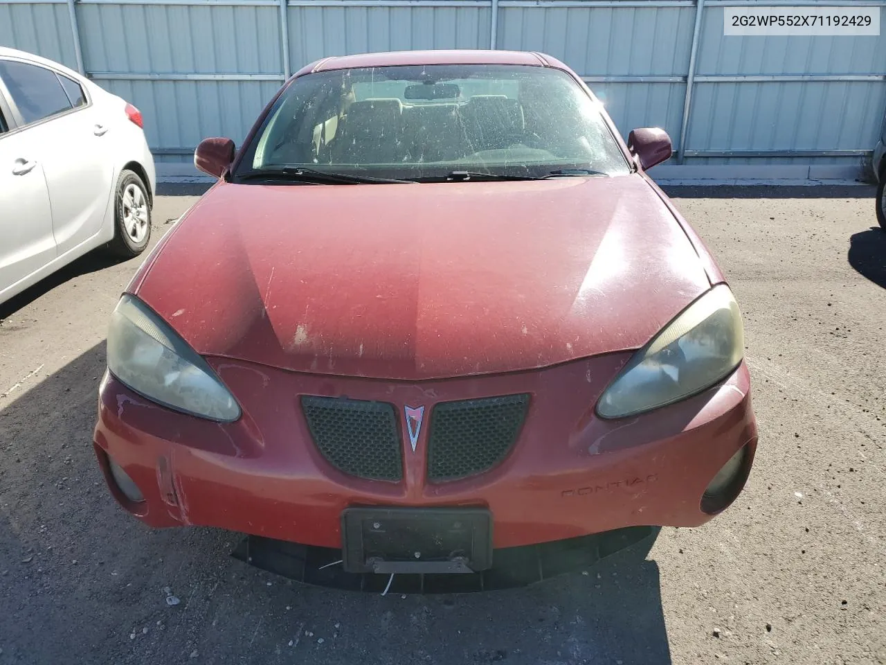 2007 Pontiac Grand Prix VIN: 2G2WP552X71192429 Lot: 77383574