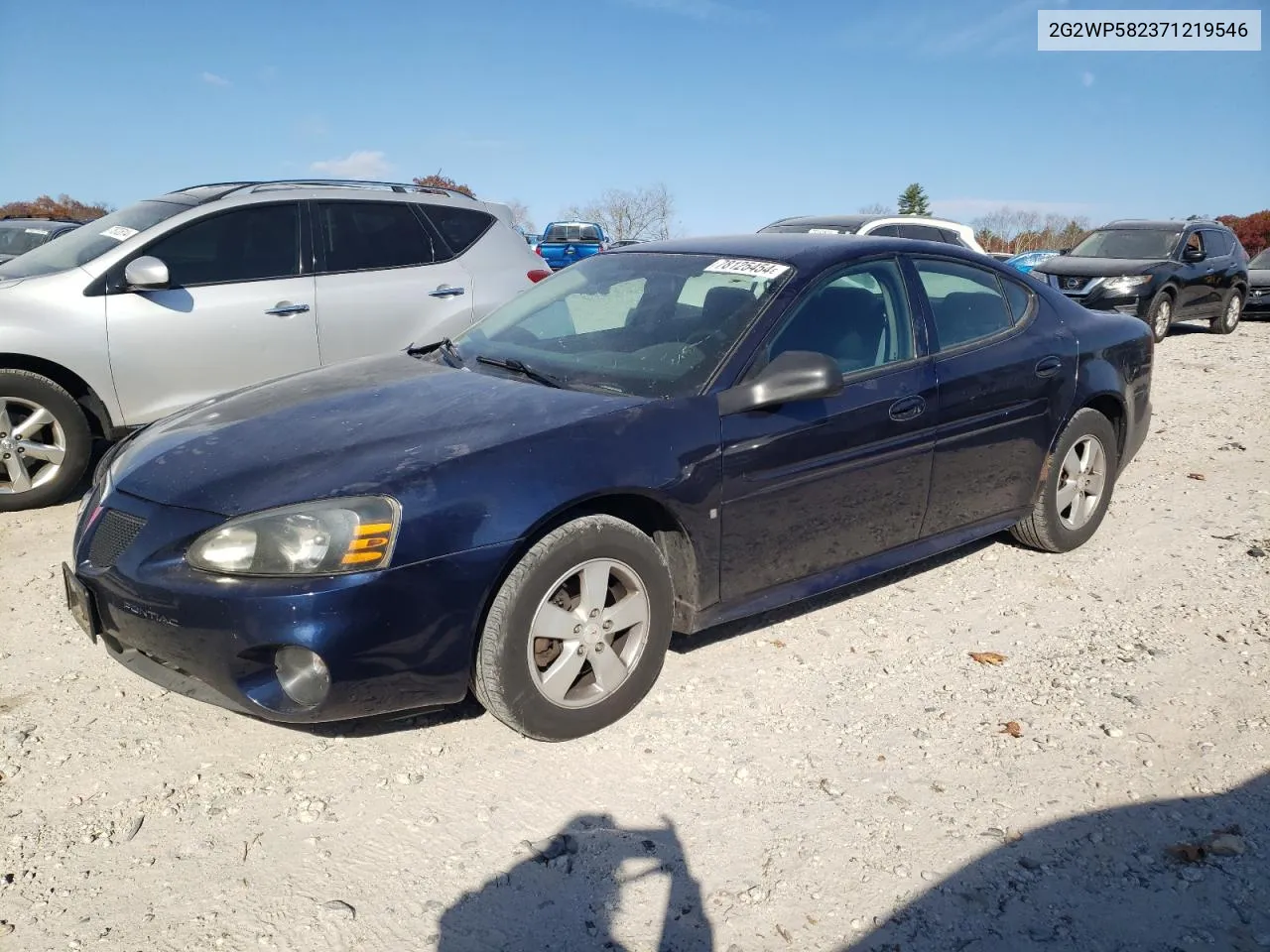 2007 Pontiac Grand Prix VIN: 2G2WP582371219546 Lot: 78125454