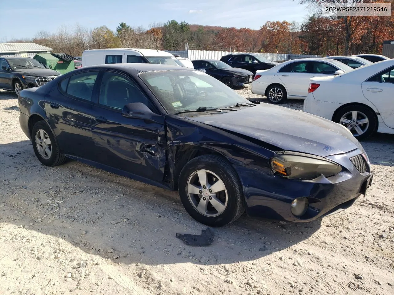 2007 Pontiac Grand Prix VIN: 2G2WP582371219546 Lot: 78125454