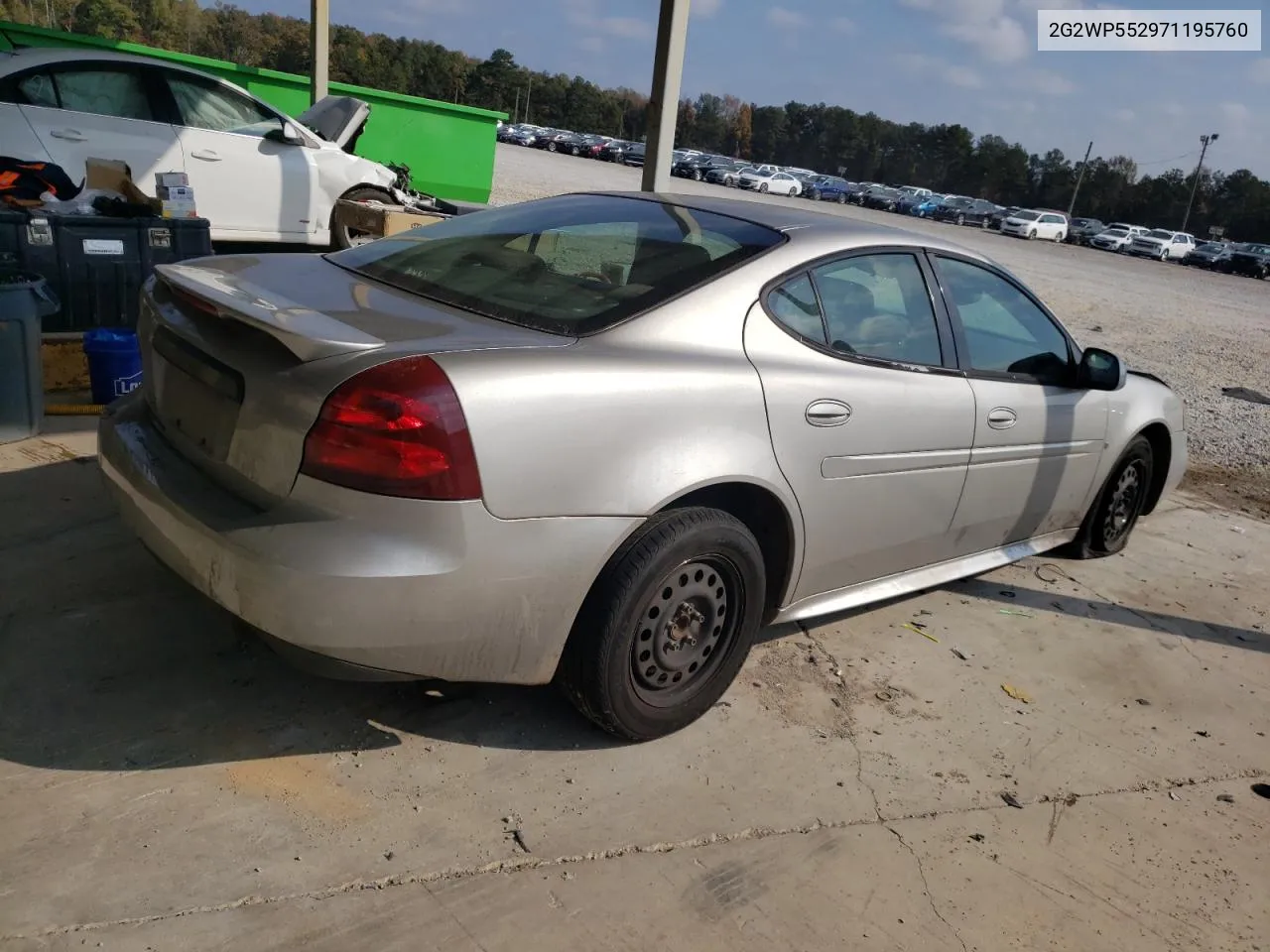 2007 Pontiac Grand Prix VIN: 2G2WP552971195760 Lot: 78525714