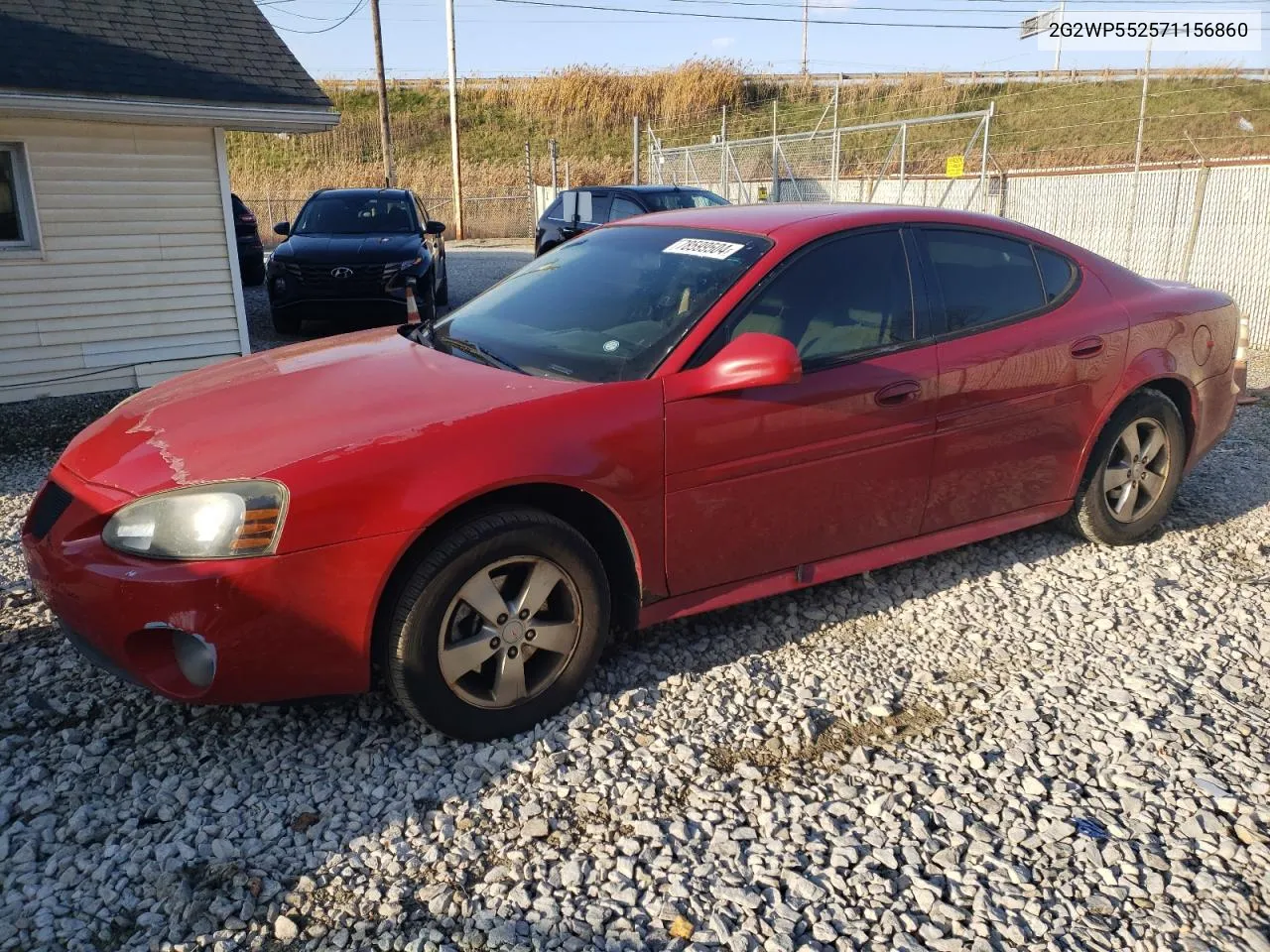 2007 Pontiac Grand Prix VIN: 2G2WP552571156860 Lot: 78599504