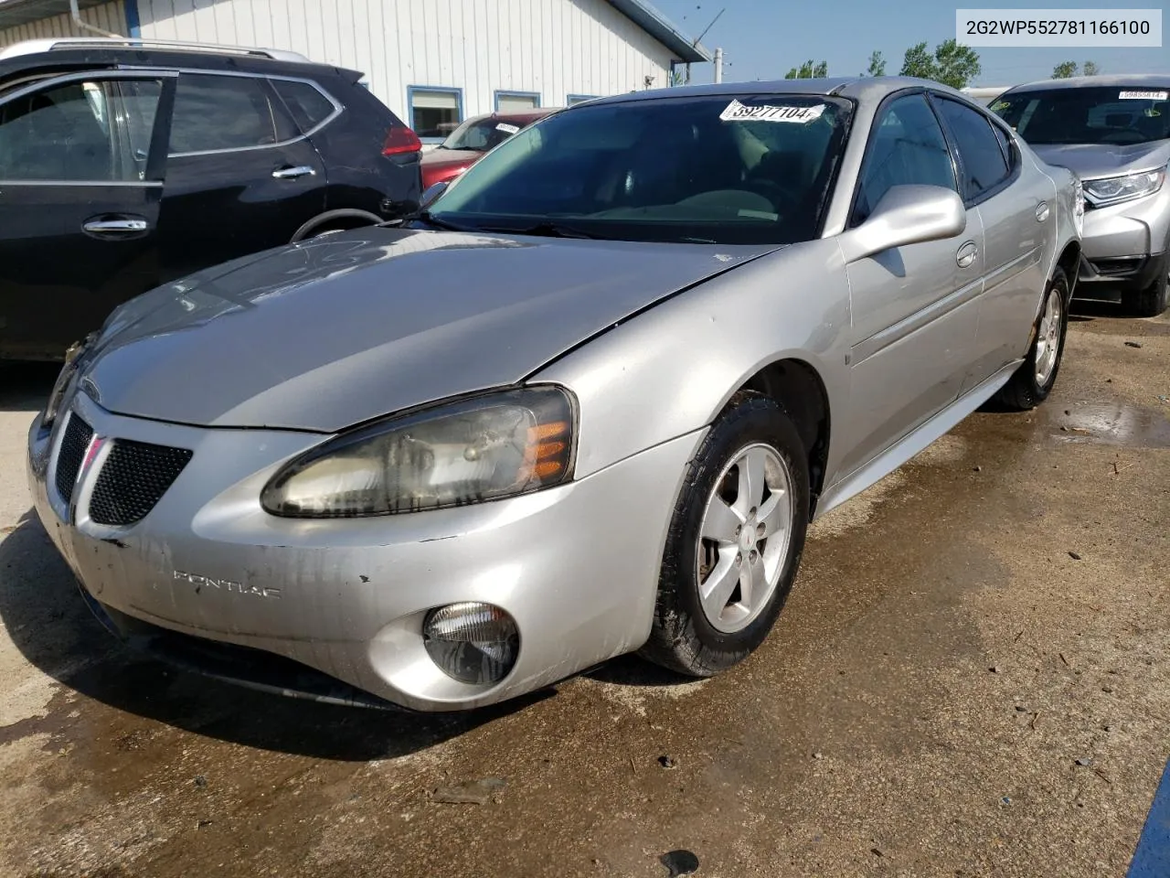 2008 Pontiac Grand Prix VIN: 2G2WP552781166100 Lot: 59277104