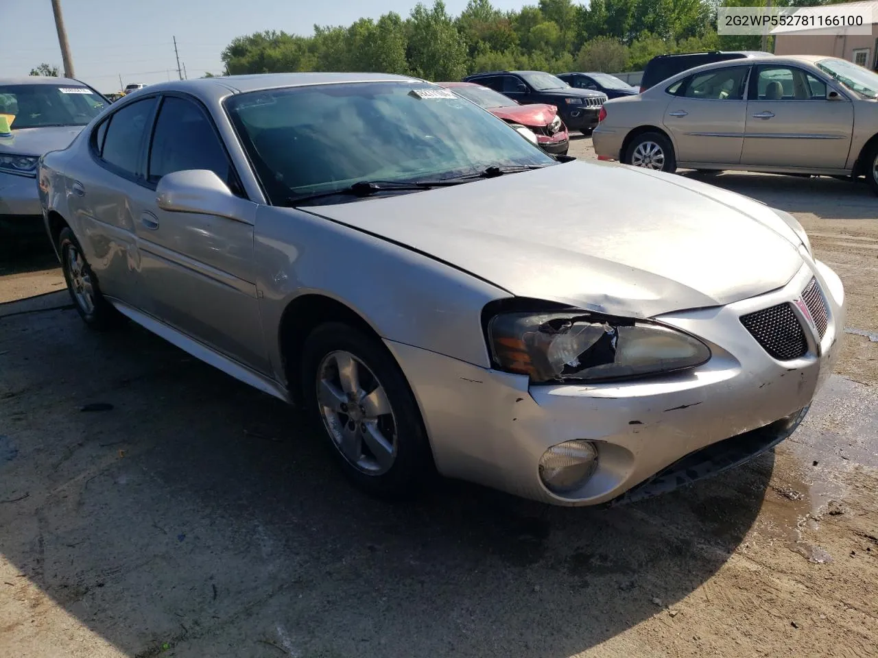 2008 Pontiac Grand Prix VIN: 2G2WP552781166100 Lot: 59277104