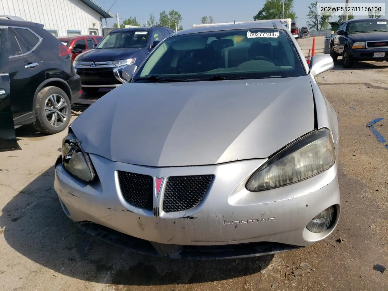 2008 Pontiac Grand Prix VIN: 2G2WP552781166100 Lot: 59277104