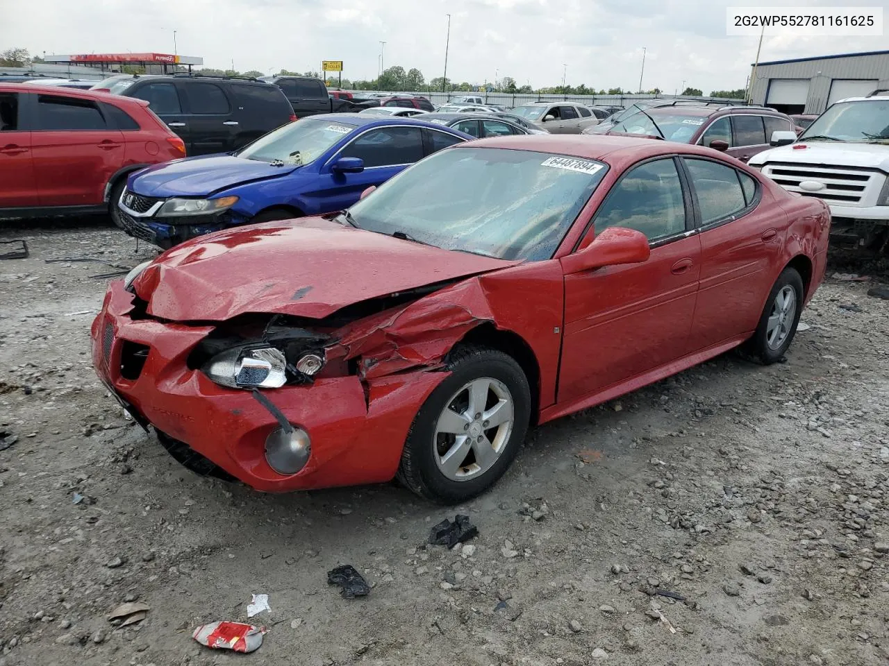 2008 Pontiac Grand Prix VIN: 2G2WP552781161625 Lot: 64487894