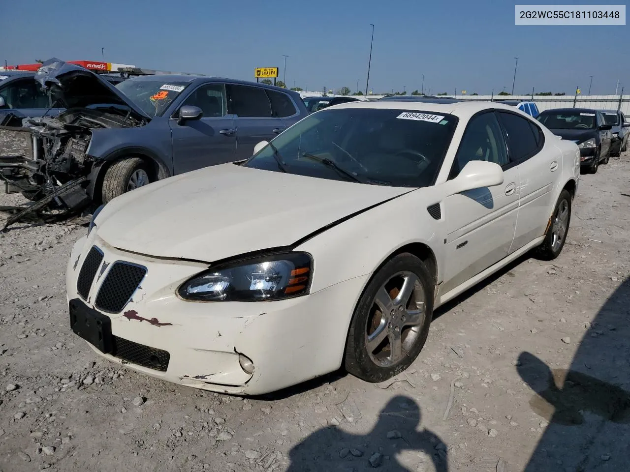 2008 Pontiac Grand Prix Gxp VIN: 2G2WC55C181103448 Lot: 68942044