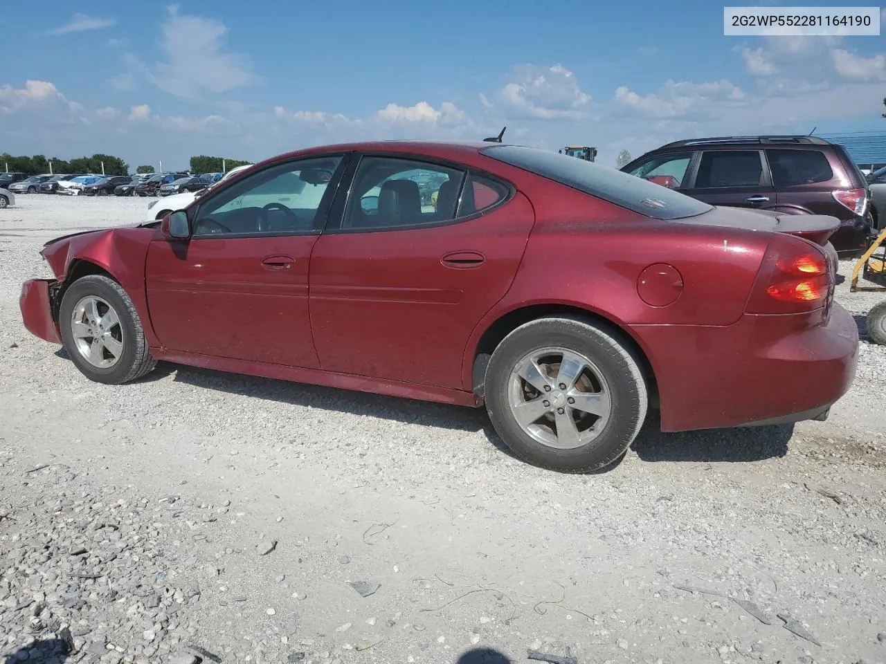 2008 Pontiac Grand Prix VIN: 2G2WP552281164190 Lot: 69142424