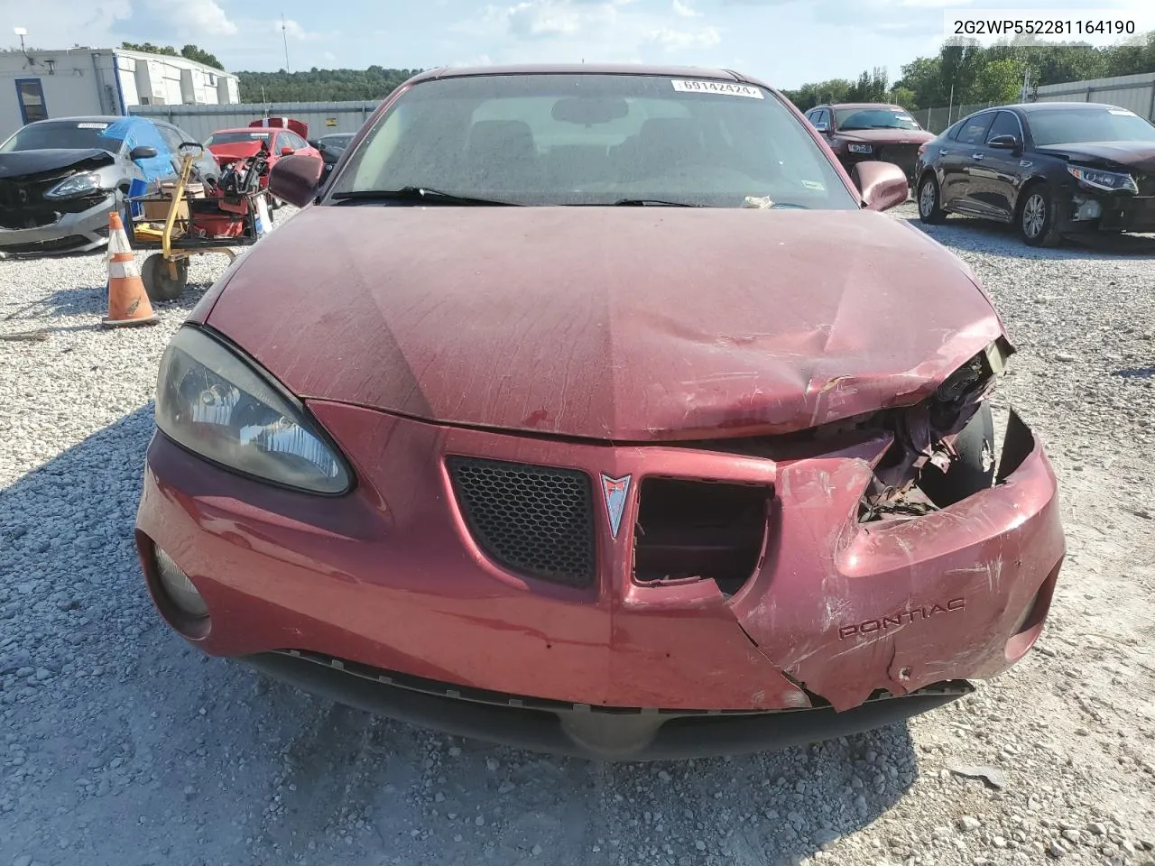 2008 Pontiac Grand Prix VIN: 2G2WP552281164190 Lot: 69142424