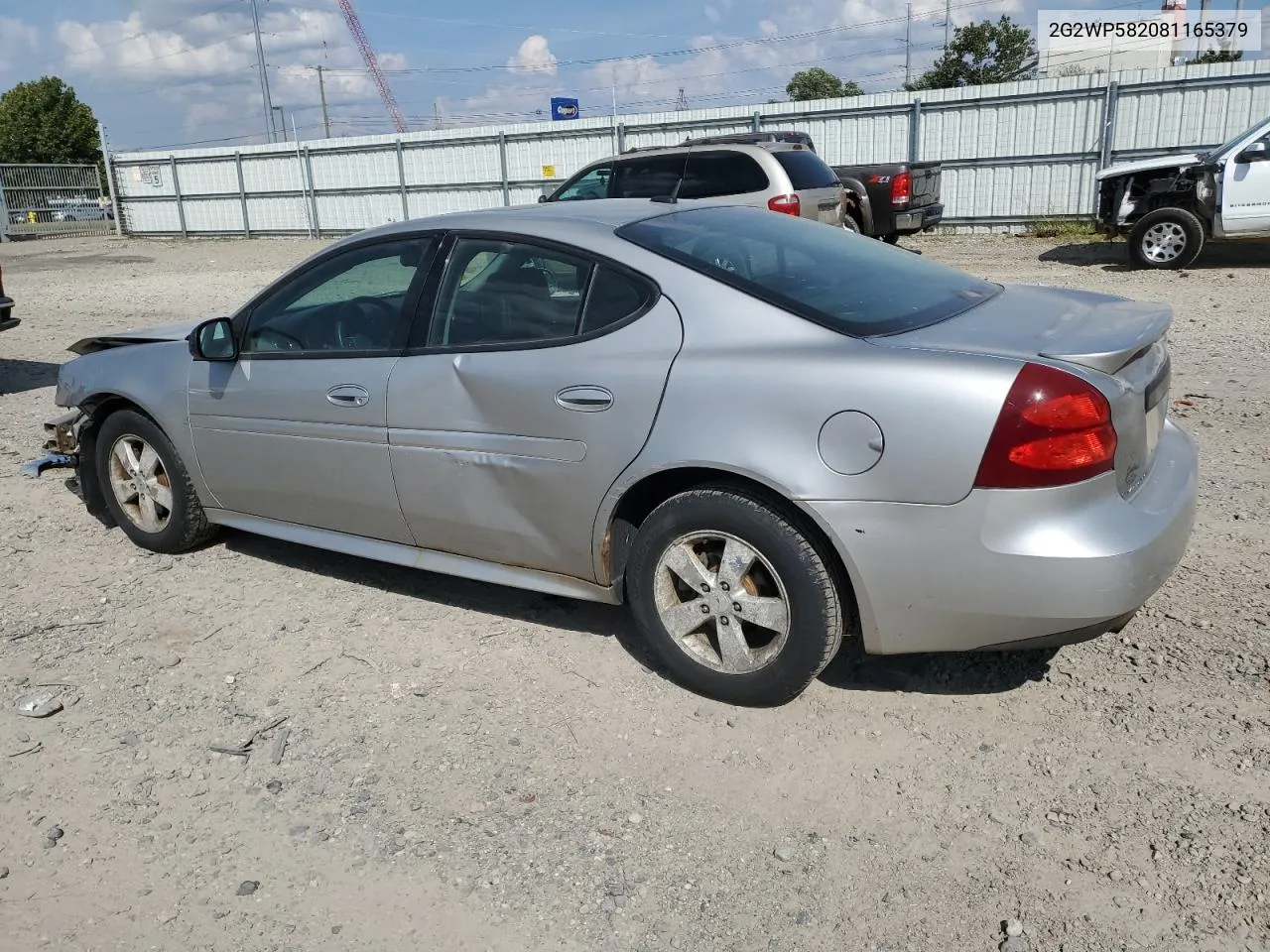 2008 Pontiac Grand Prix VIN: 2G2WP582081165379 Lot: 70365934