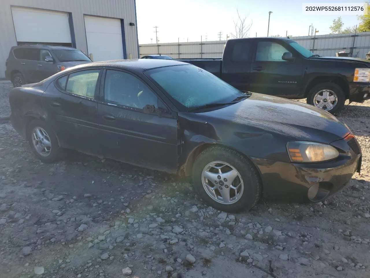 2008 Pontiac Grand Prix VIN: 2G2WP552681112576 Lot: 72440694