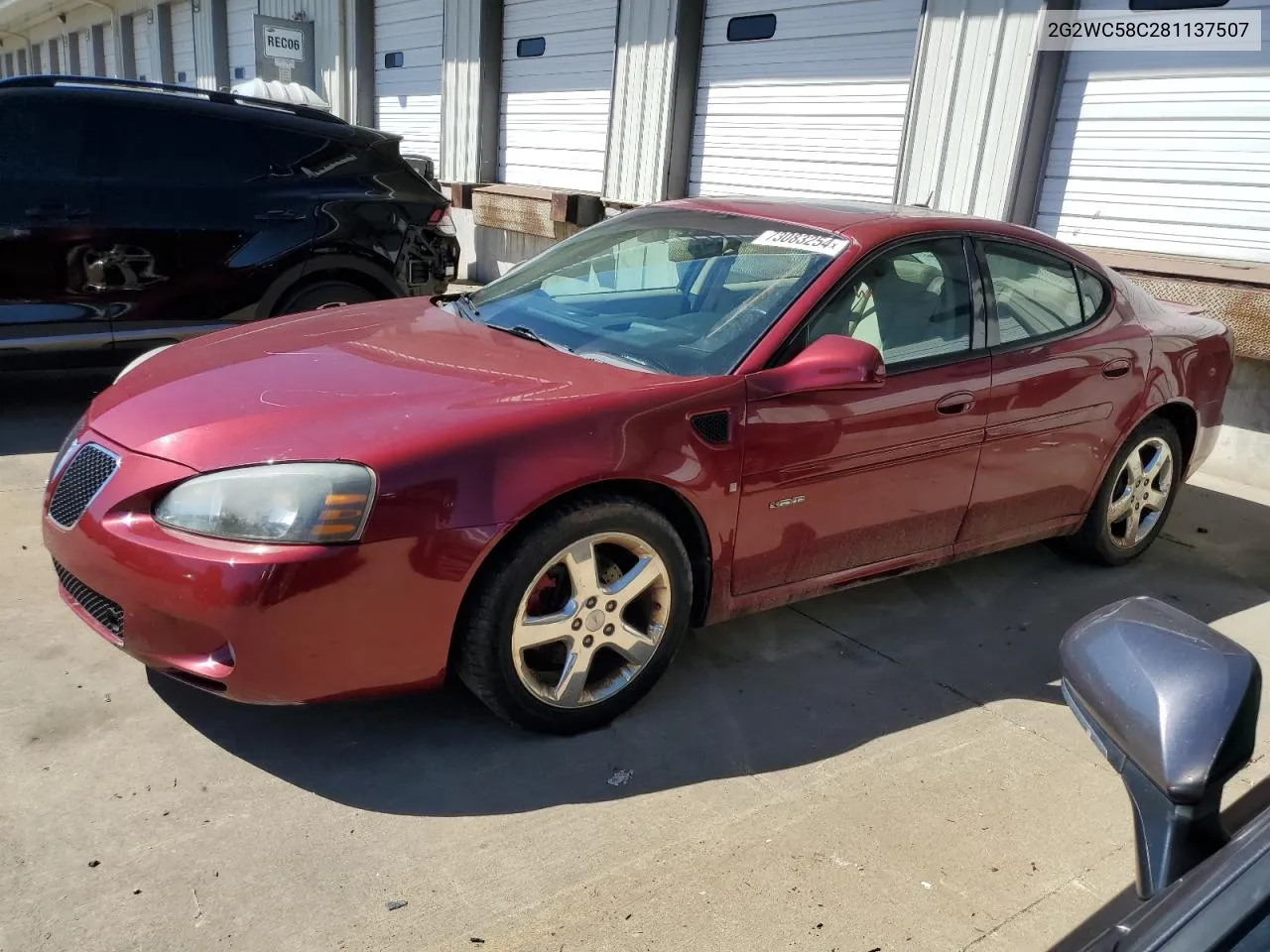 2008 Pontiac Grand Prix Gxp VIN: 2G2WC58C281137507 Lot: 73083254