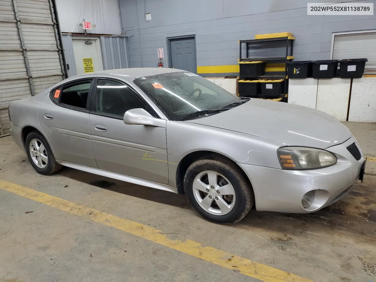 2008 Pontiac Grand Prix VIN: 2G2WP552X81138789 Lot: 75303764