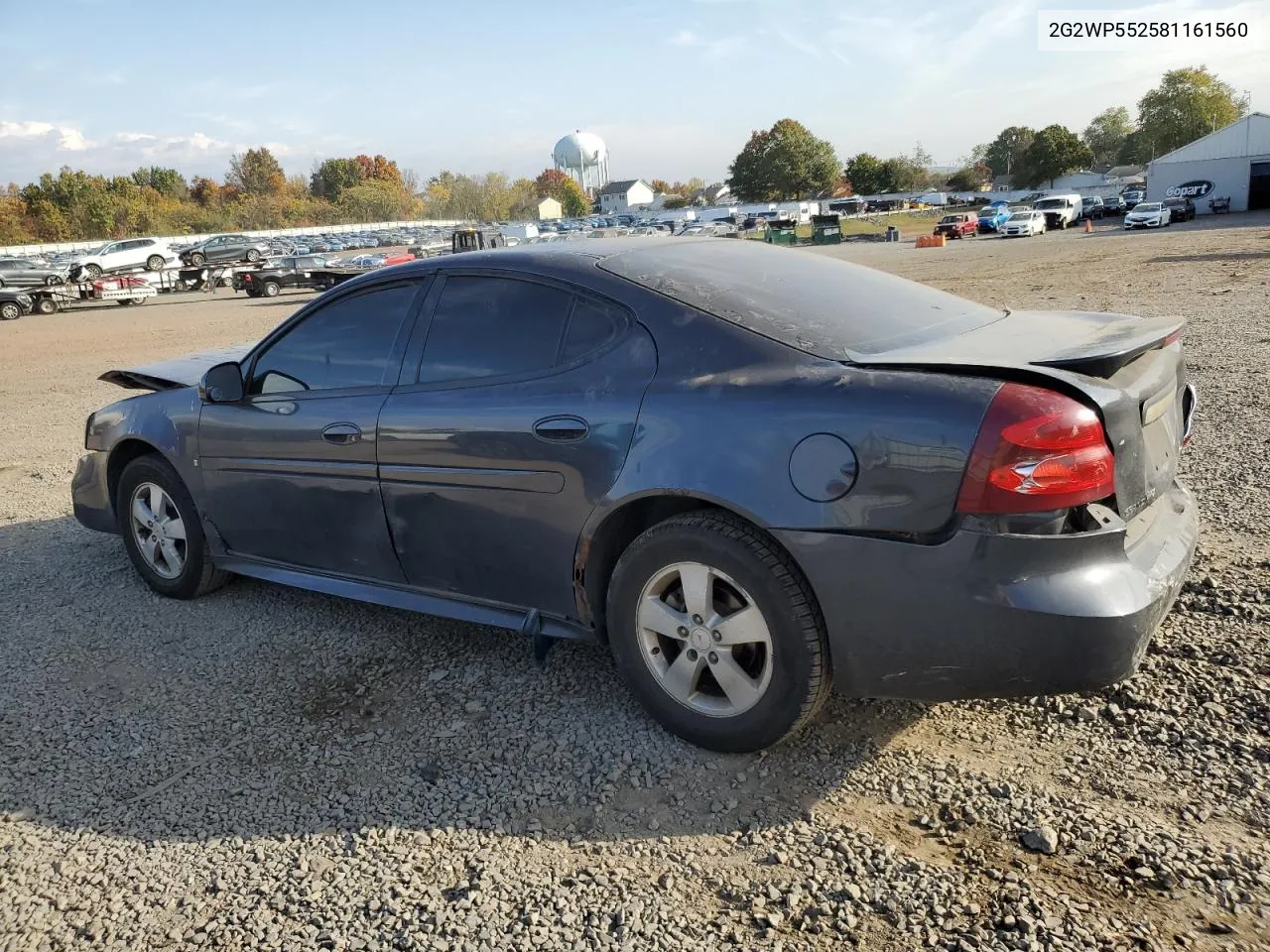 2008 Pontiac Grand Prix VIN: 2G2WP552581161560 Lot: 75703674