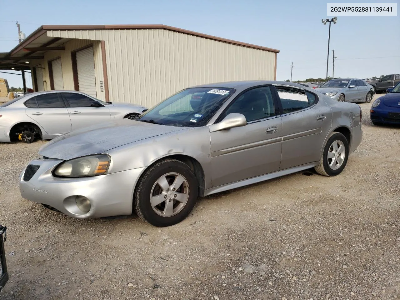 2008 Pontiac Grand Prix VIN: 2G2WP552881139441 Lot: 76391814