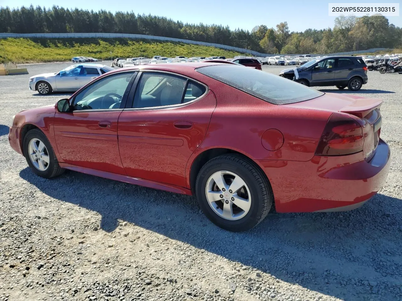 2008 Pontiac Grand Prix VIN: 2G2WP552281130315 Lot: 76930884