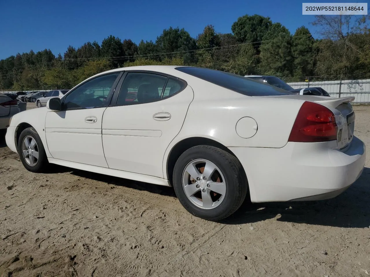 2008 Pontiac Grand Prix VIN: 2G2WP552181148644 Lot: 77424894