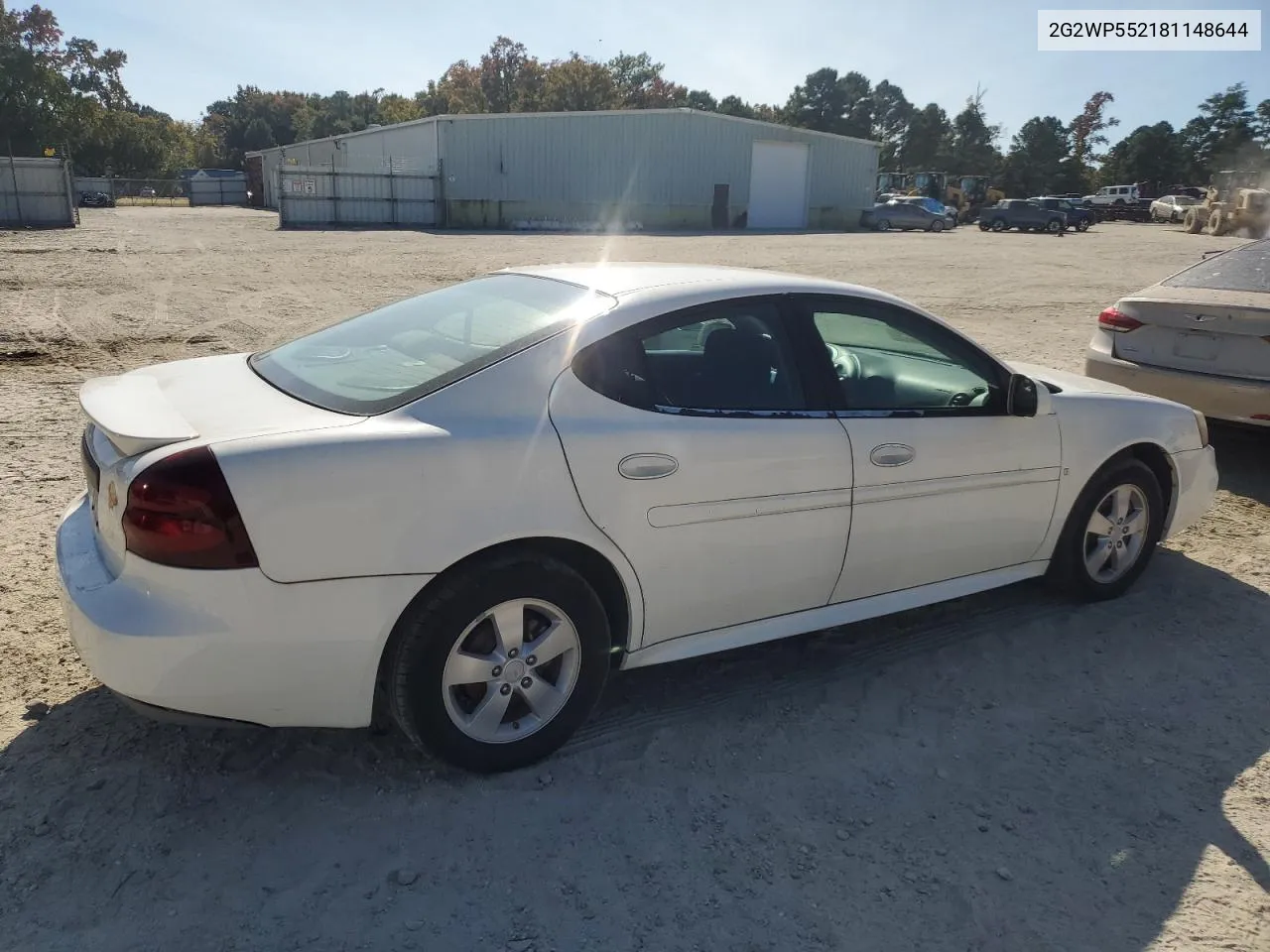 2008 Pontiac Grand Prix VIN: 2G2WP552181148644 Lot: 77424894