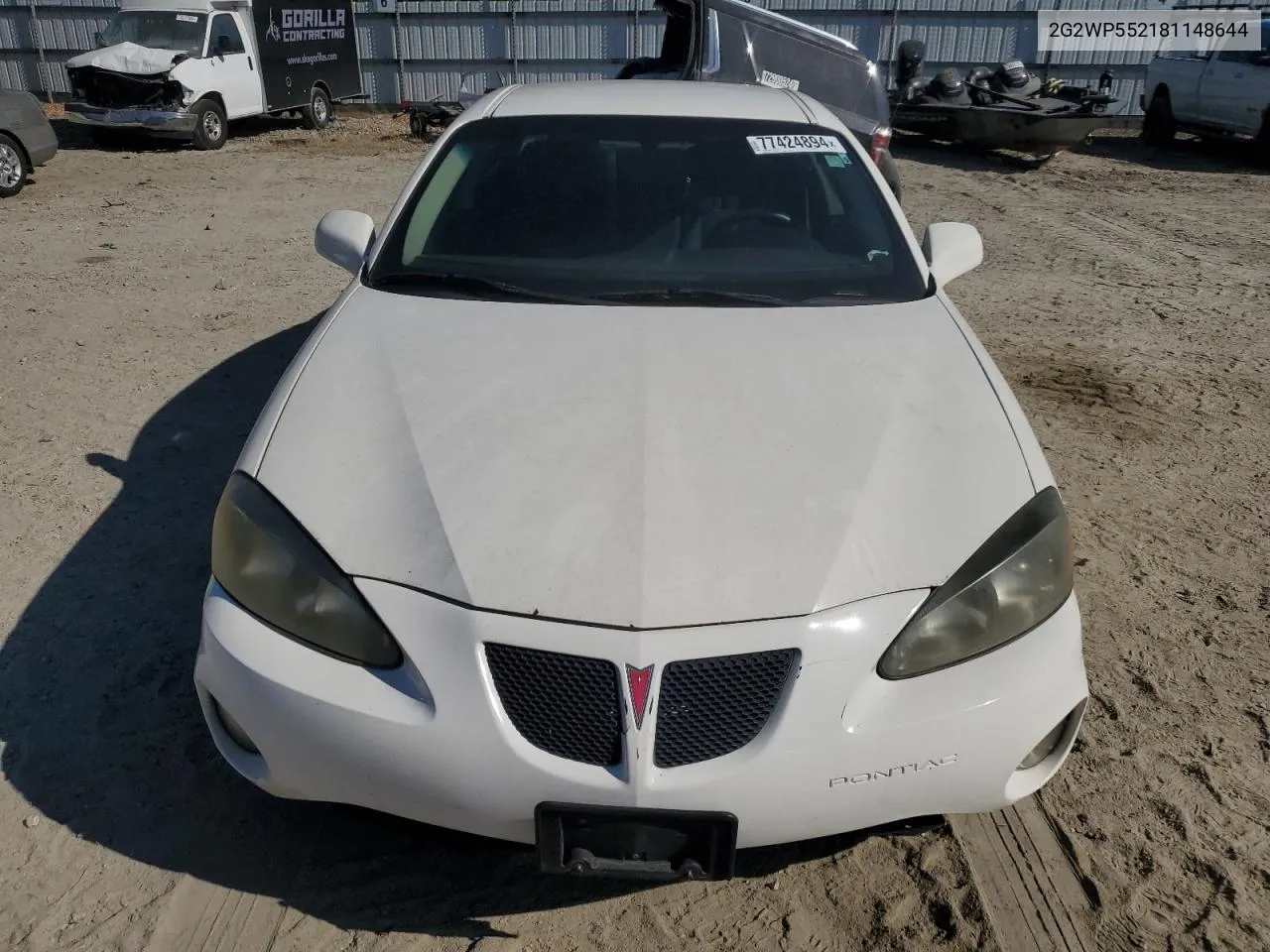 2008 Pontiac Grand Prix VIN: 2G2WP552181148644 Lot: 77424894