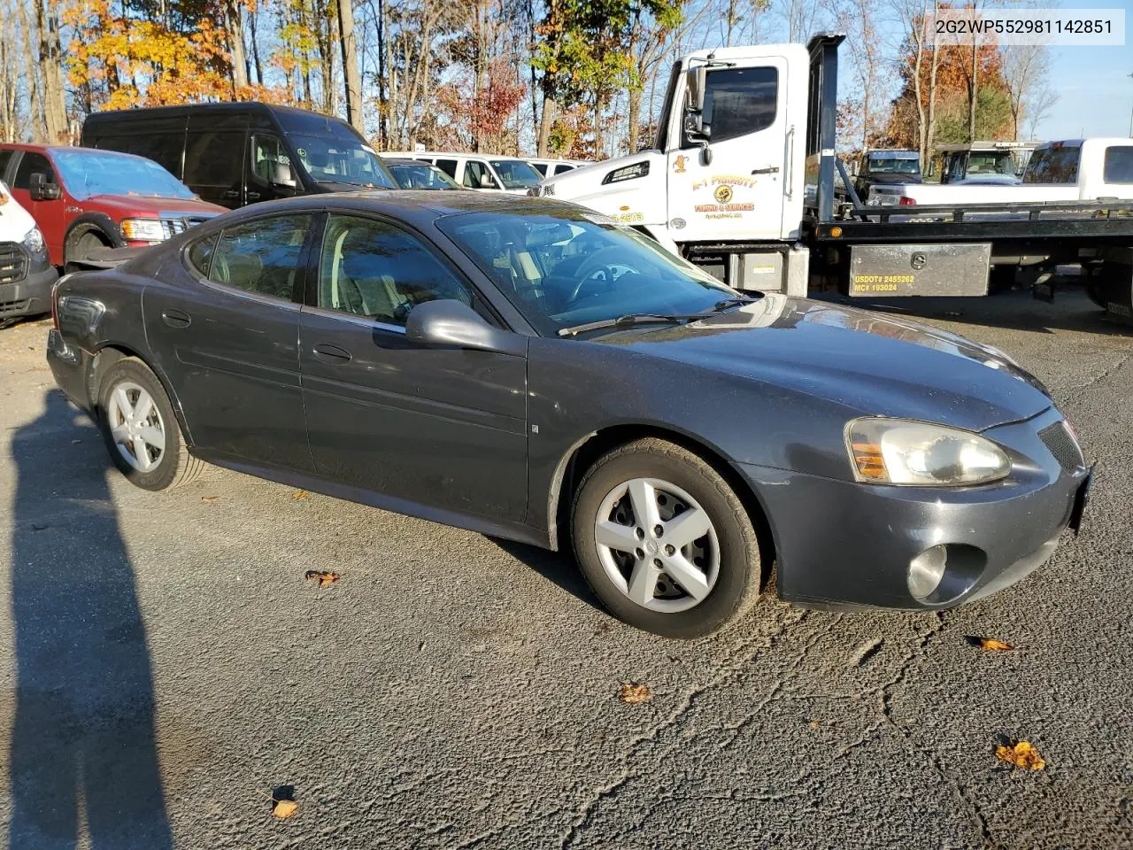 2008 Pontiac Grand Prix VIN: 2G2WP552981142851 Lot: 78239304