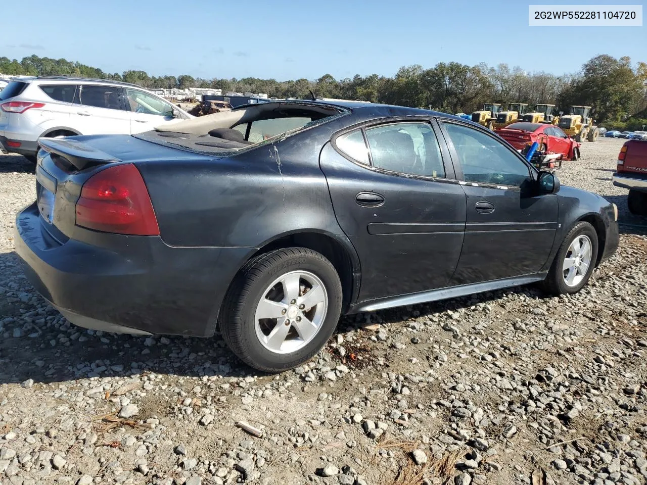 2008 Pontiac Grand Prix VIN: 2G2WP552281104720 Lot: 78700984