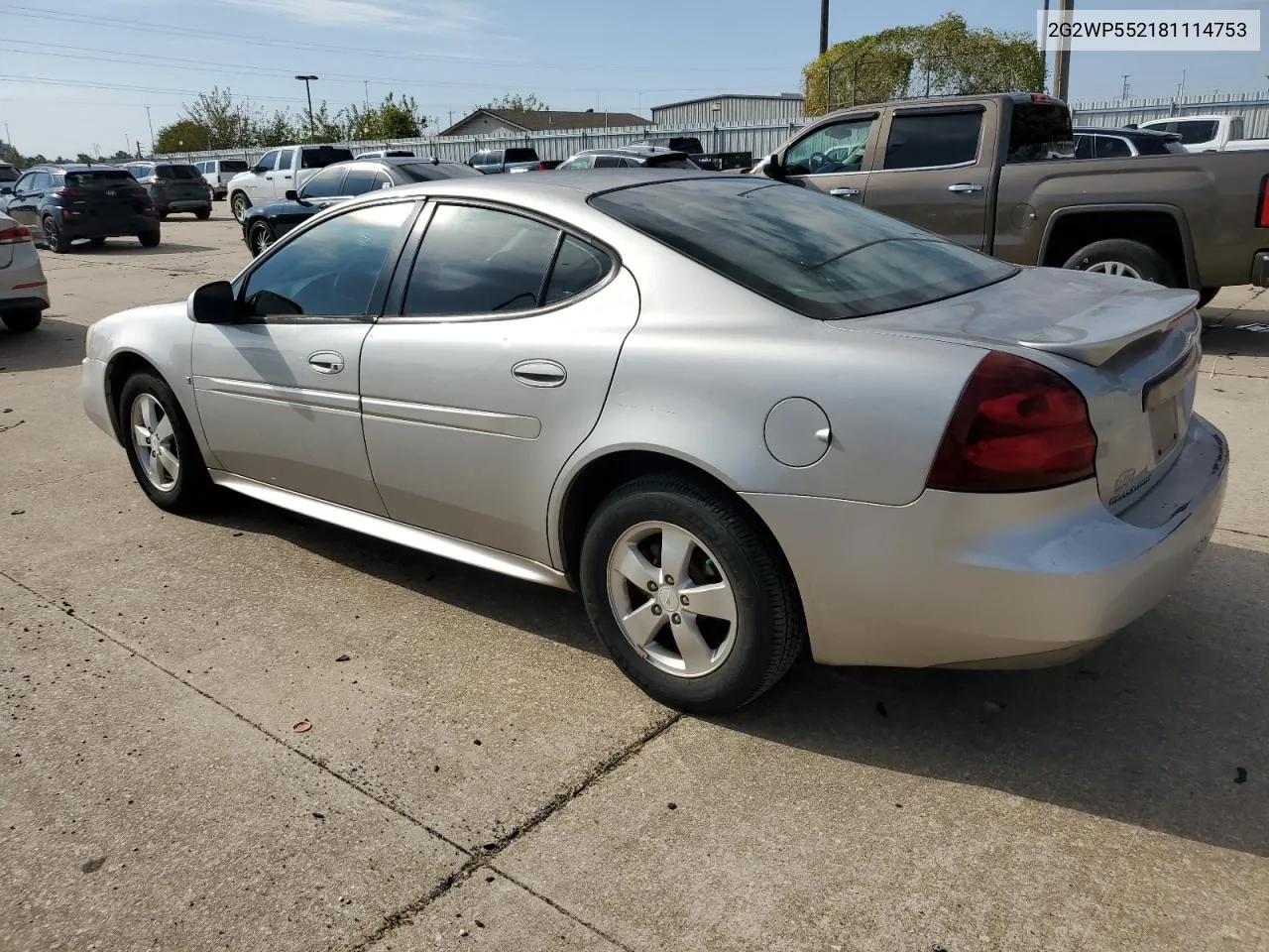 2008 Pontiac Grand Prix VIN: 2G2WP552181114753 Lot: 79767494