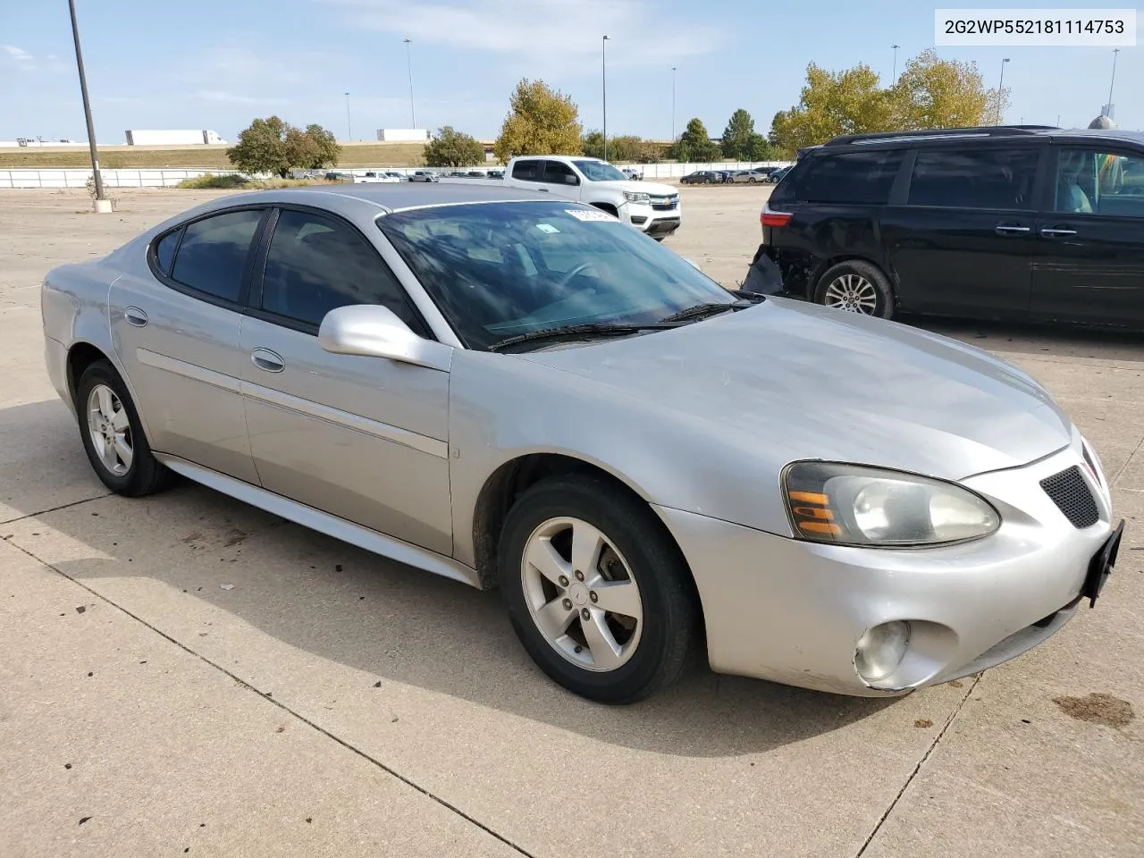 2008 Pontiac Grand Prix VIN: 2G2WP552181114753 Lot: 79767494