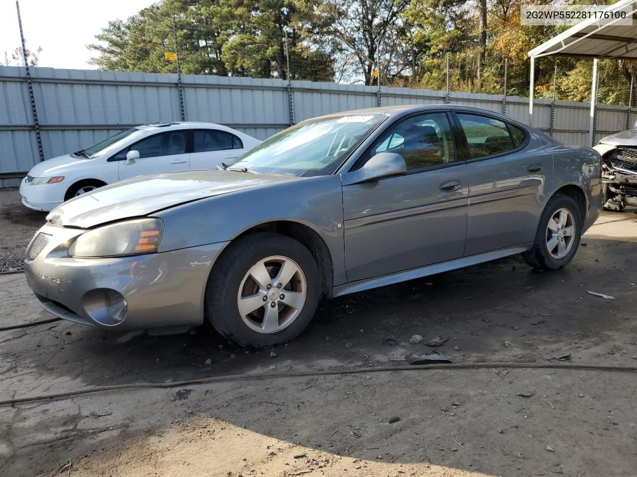 2008 Pontiac Grand Prix VIN: 2G2WP552281176100 Lot: 79845704